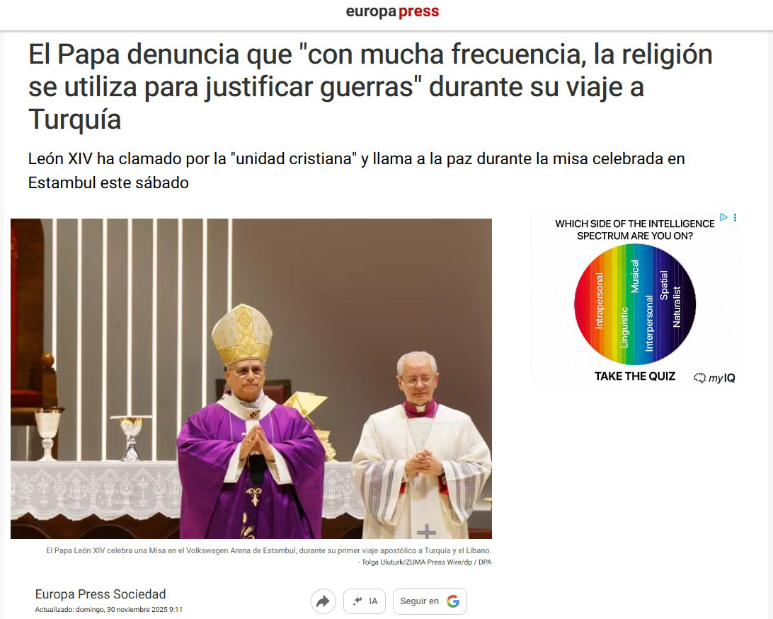 EUROPA PRESS ON NOVEMBER 30, 2025