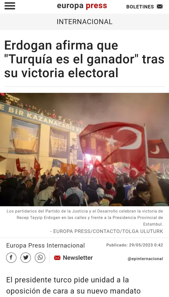 EUROPA PRESS ON MAY 29, 2023