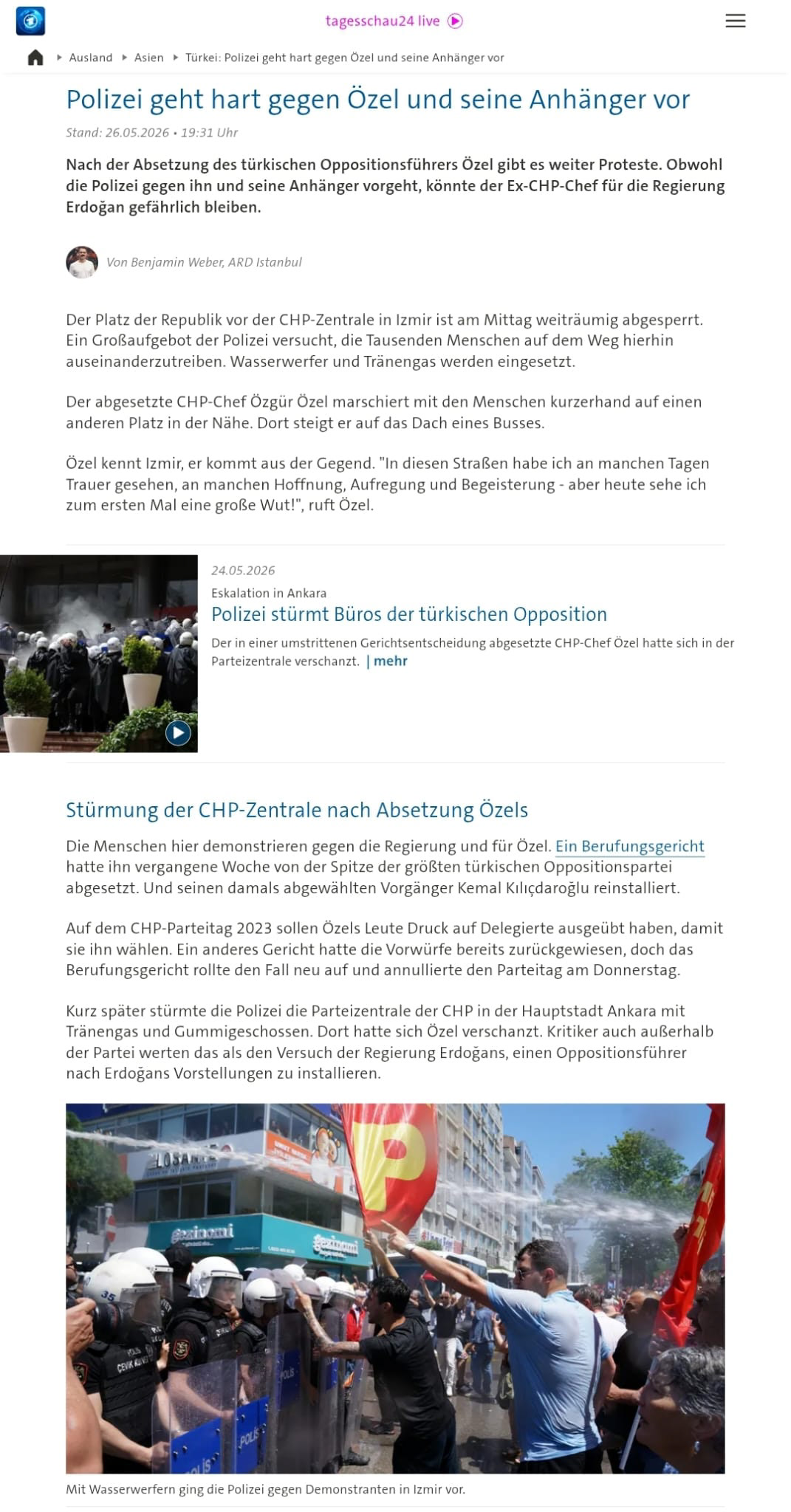 TAGESSCHAU24 ON MAY 26, 2026