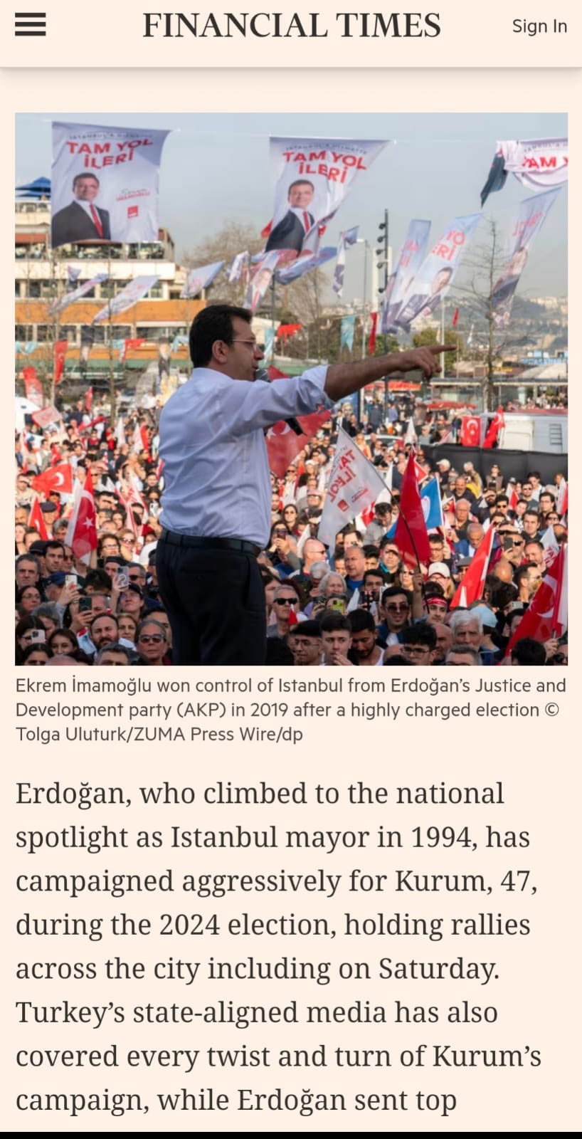 FINANCIAL TIMES ON MARCH 31, 2024
