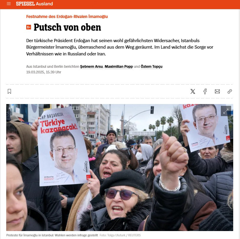 DER SPIEGEL ON MARCH 19, 2025.