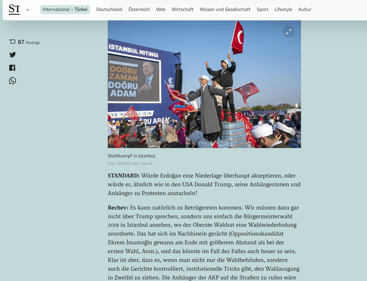 Der Standard on May 9, 2023