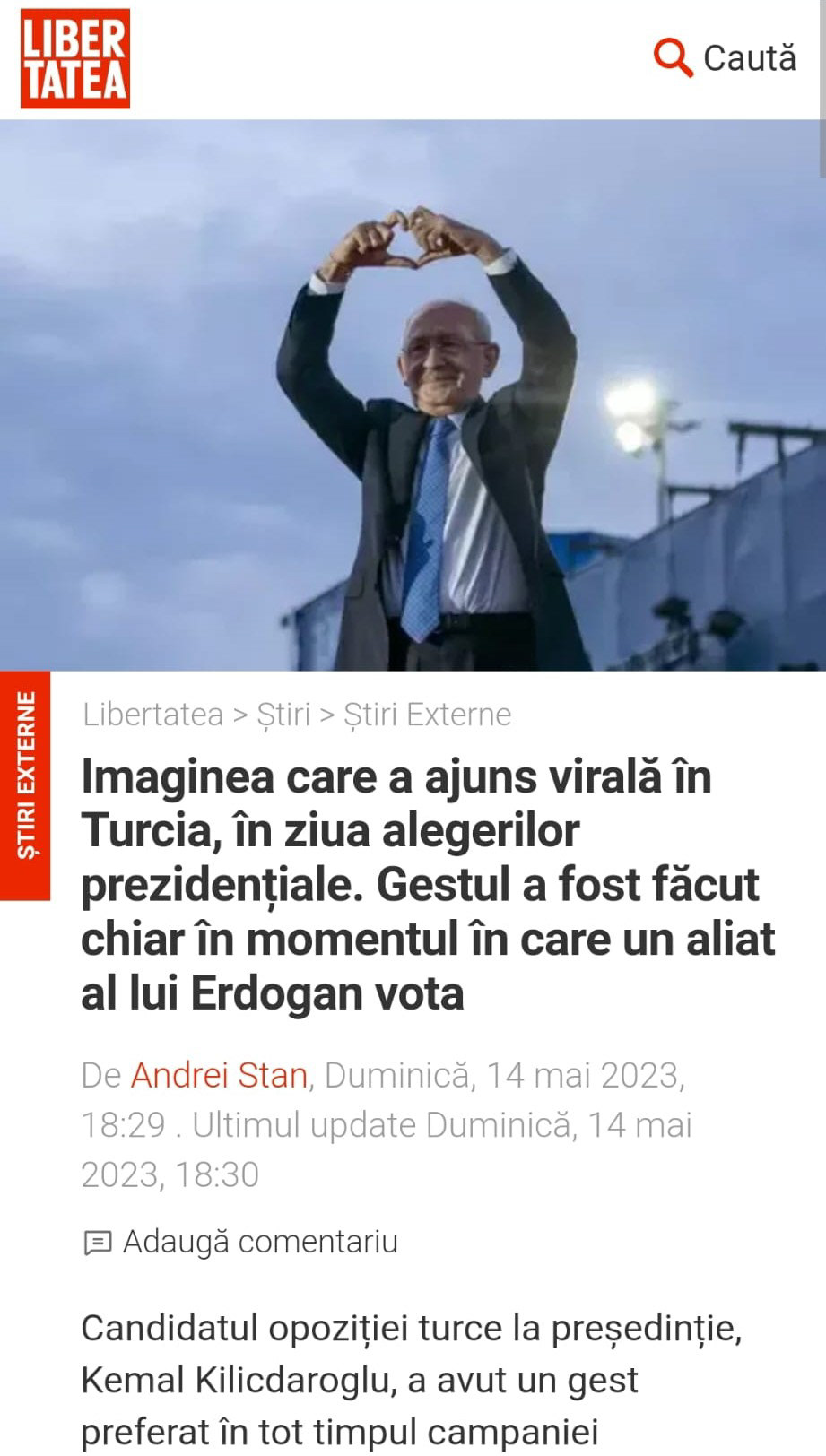 Libertatea on May 14, 2023
