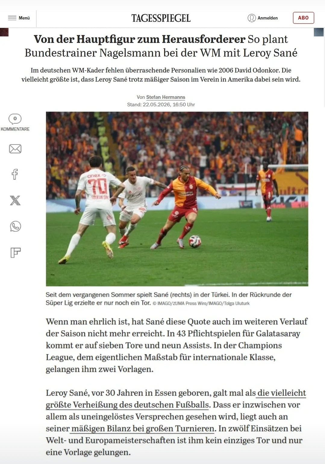 TAGESSPIEGEL ON MAY 22, 2026