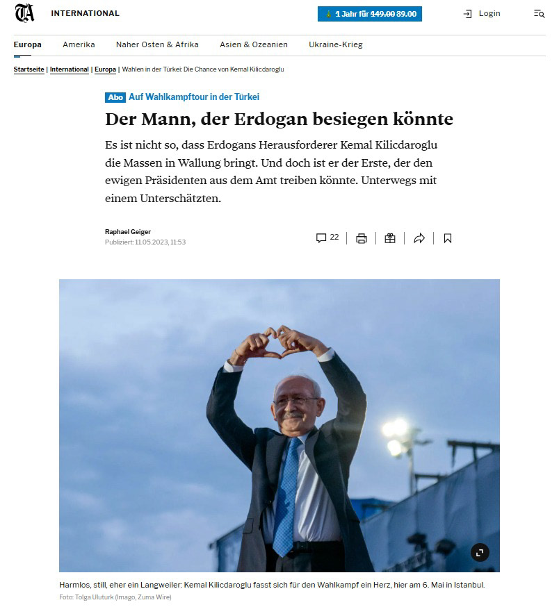 Tages Anzeiger on May 11, 2023