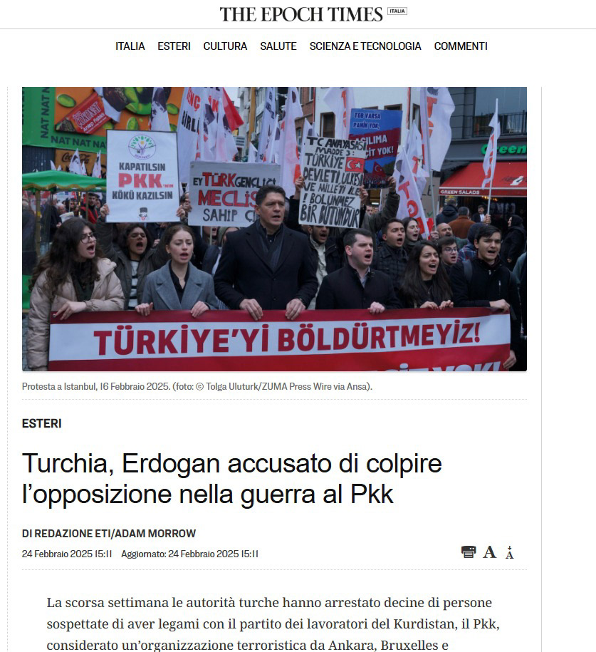 THE EPOCH TIMES ITALIA ON FEBRUARY 24, 2025