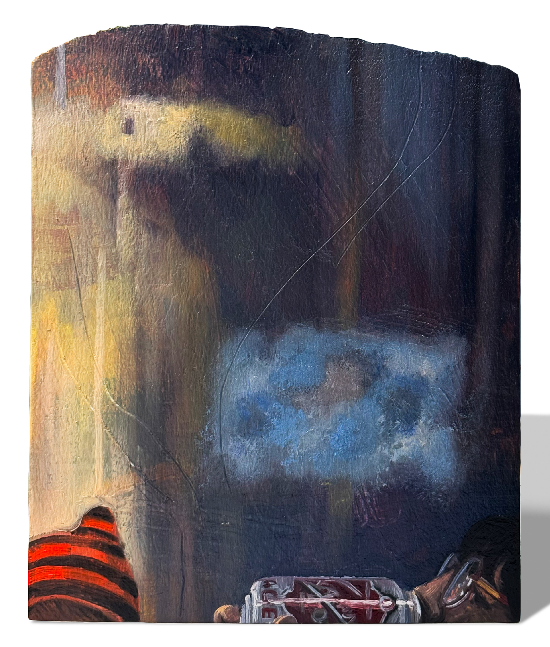 Hocus Pocus at Harry's  2025, acrylic and oil on wood