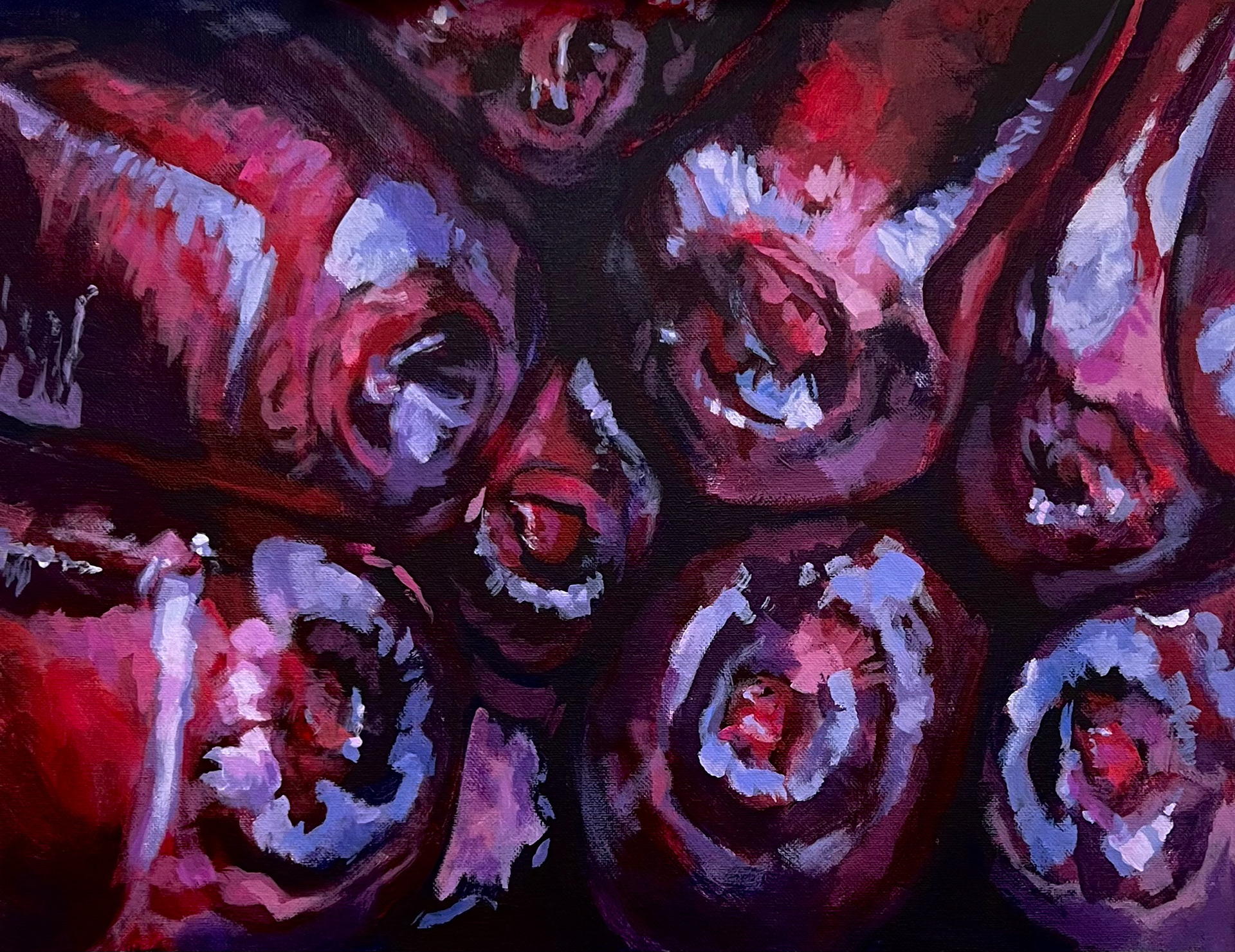 2023, acrylic on canvas board