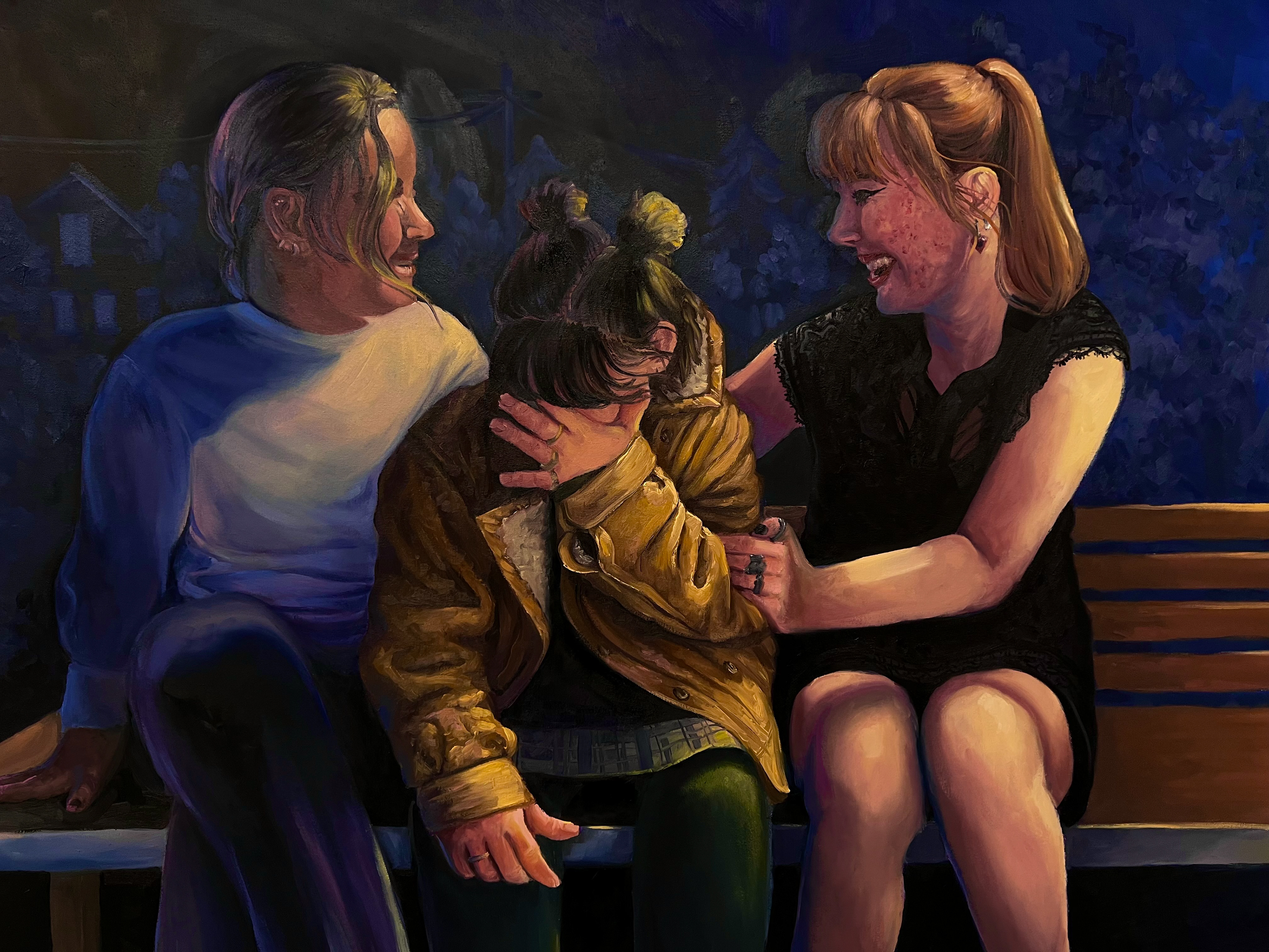 My Best Friends 2023, 3'x5' oil on canvas