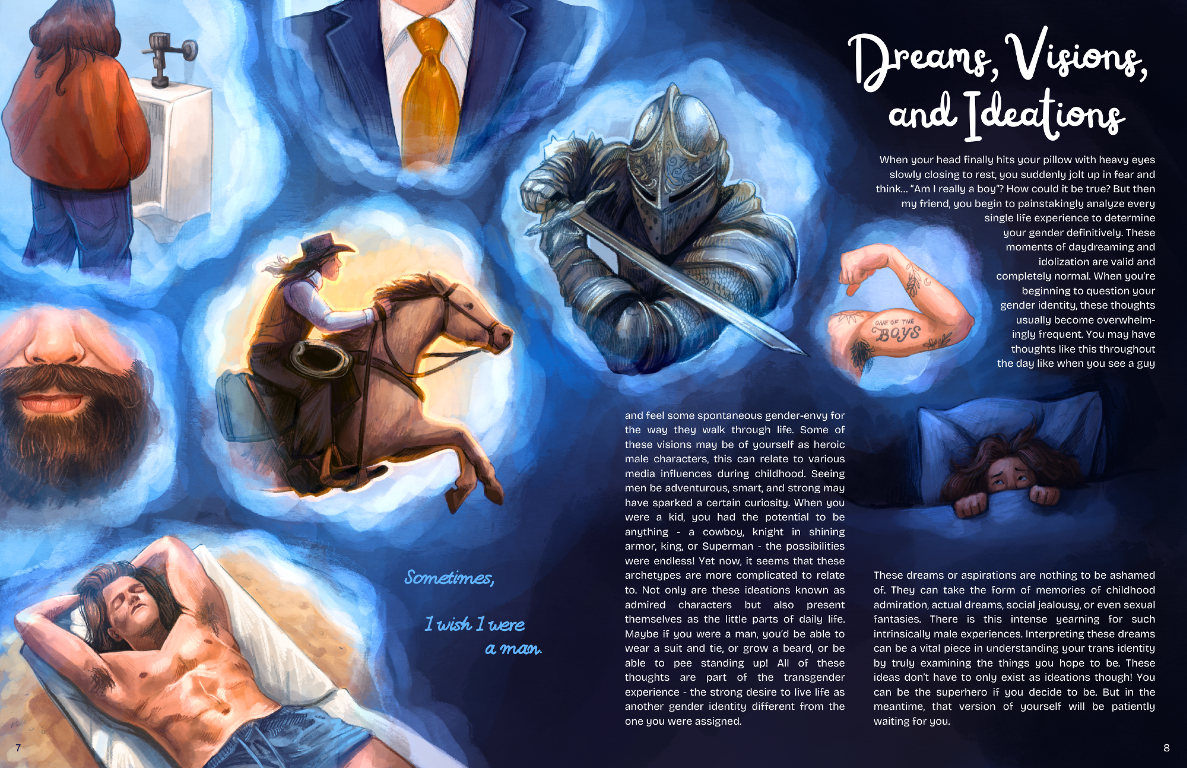 Masc Magazine Spread 2025, Procreate