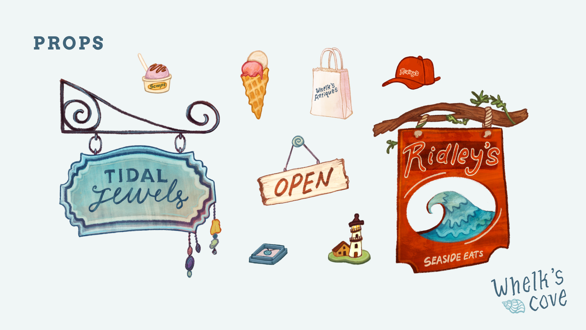 Whelk's Cove Pitch Deck 2025, Procreate