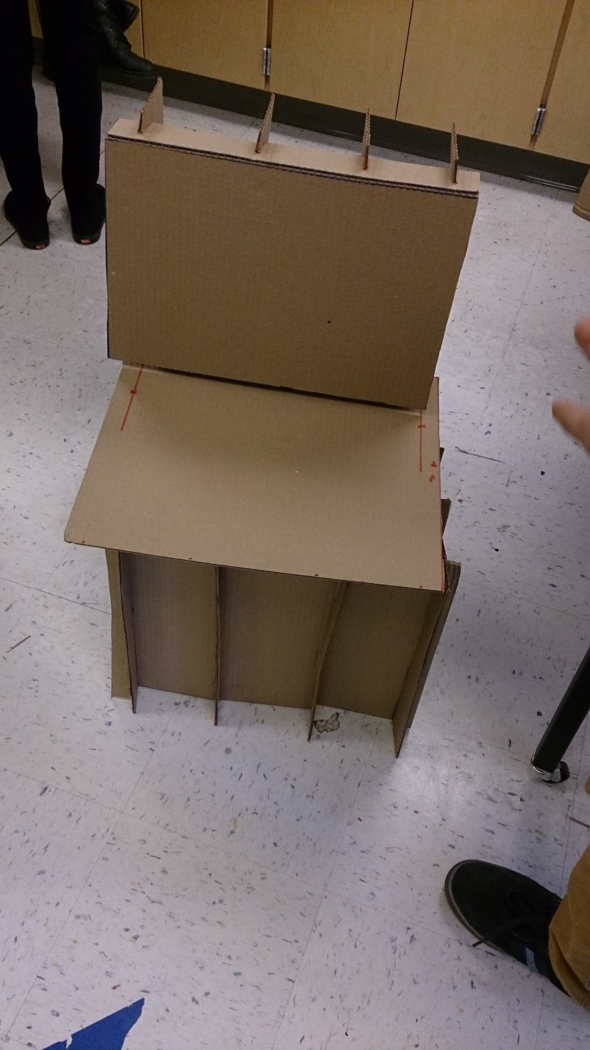 No Adhesives Cardboard Chair Challenge