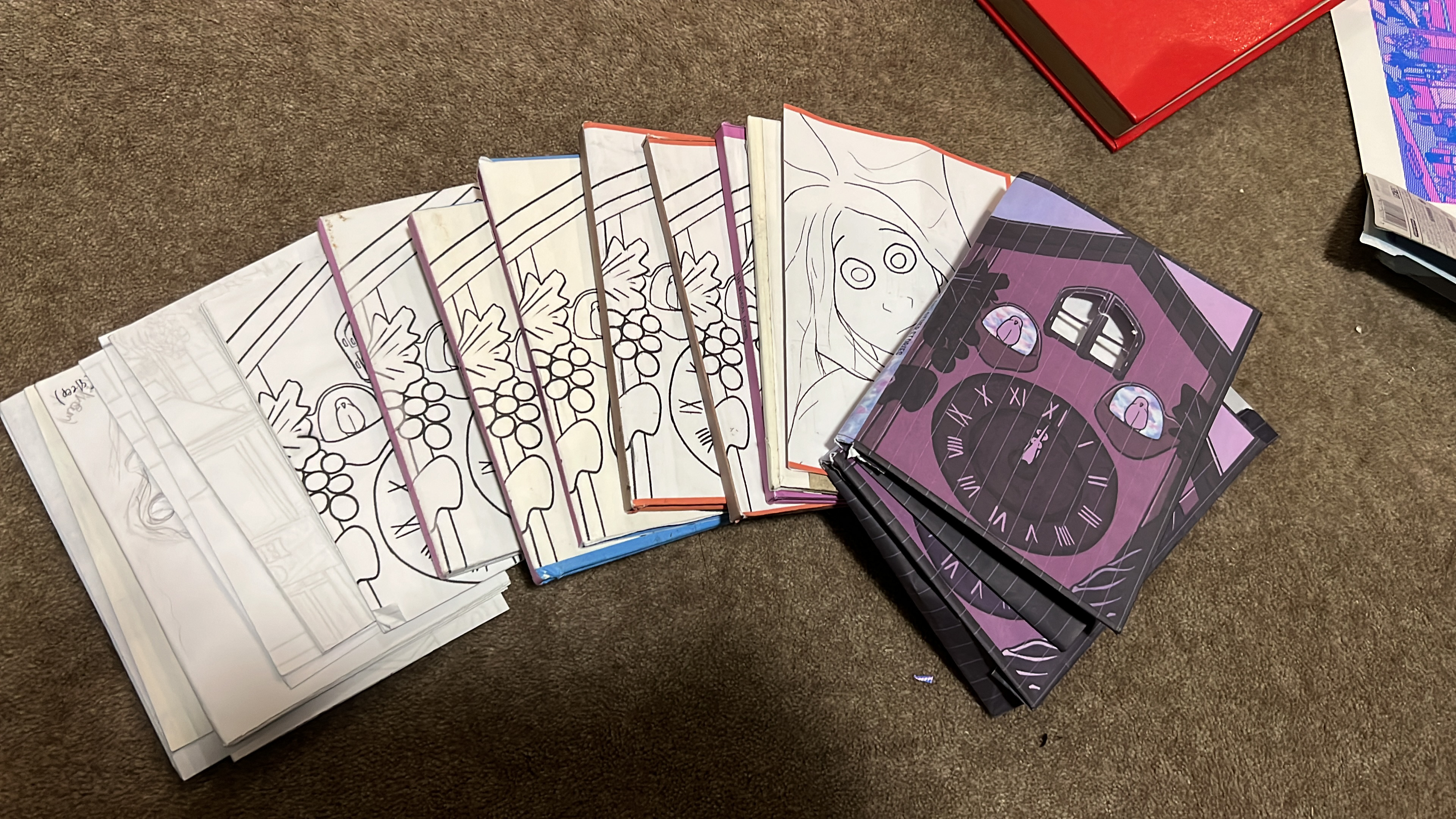 Iterating process- concept to bookbinding process. 