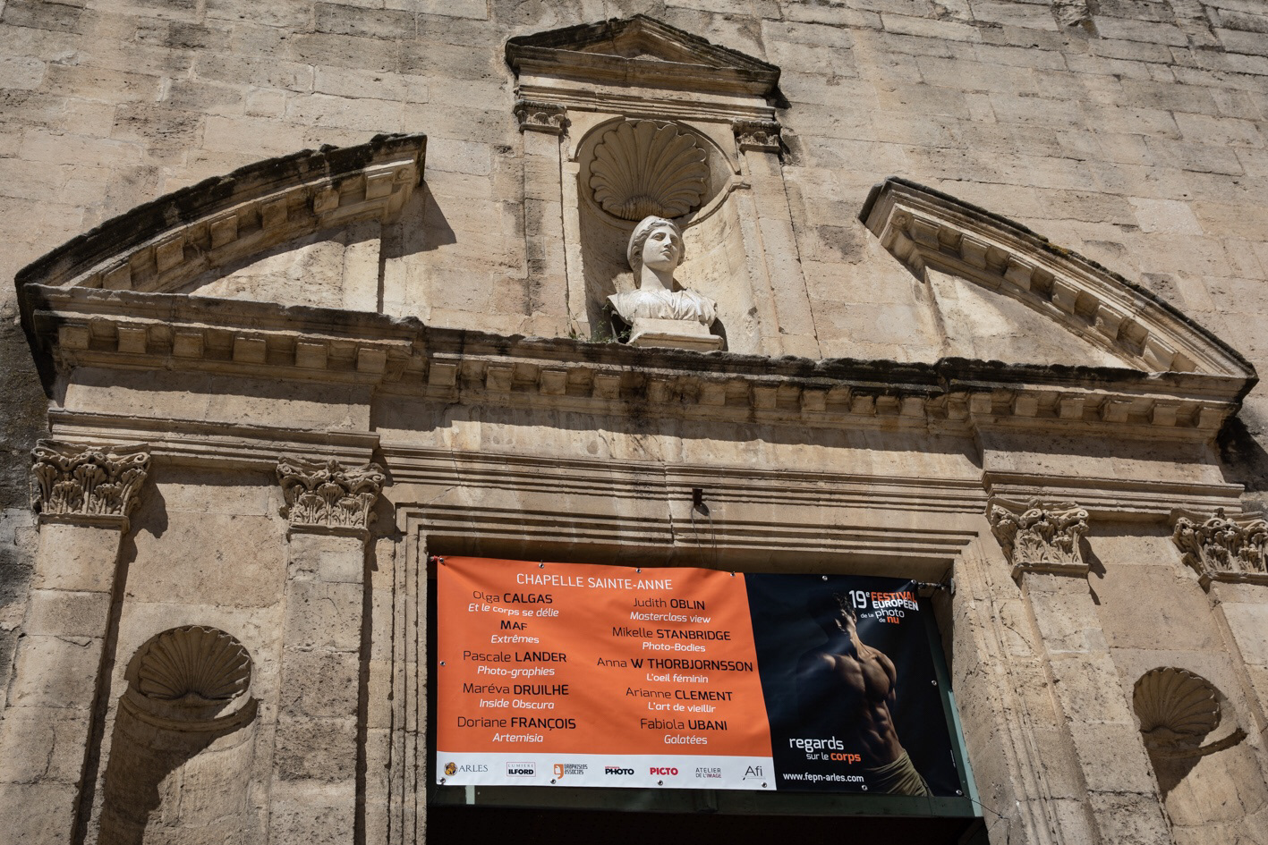 Exhibition at FEPN Arles France 2019, La Chapelle Sainte-Anne, PLace de la Republique.