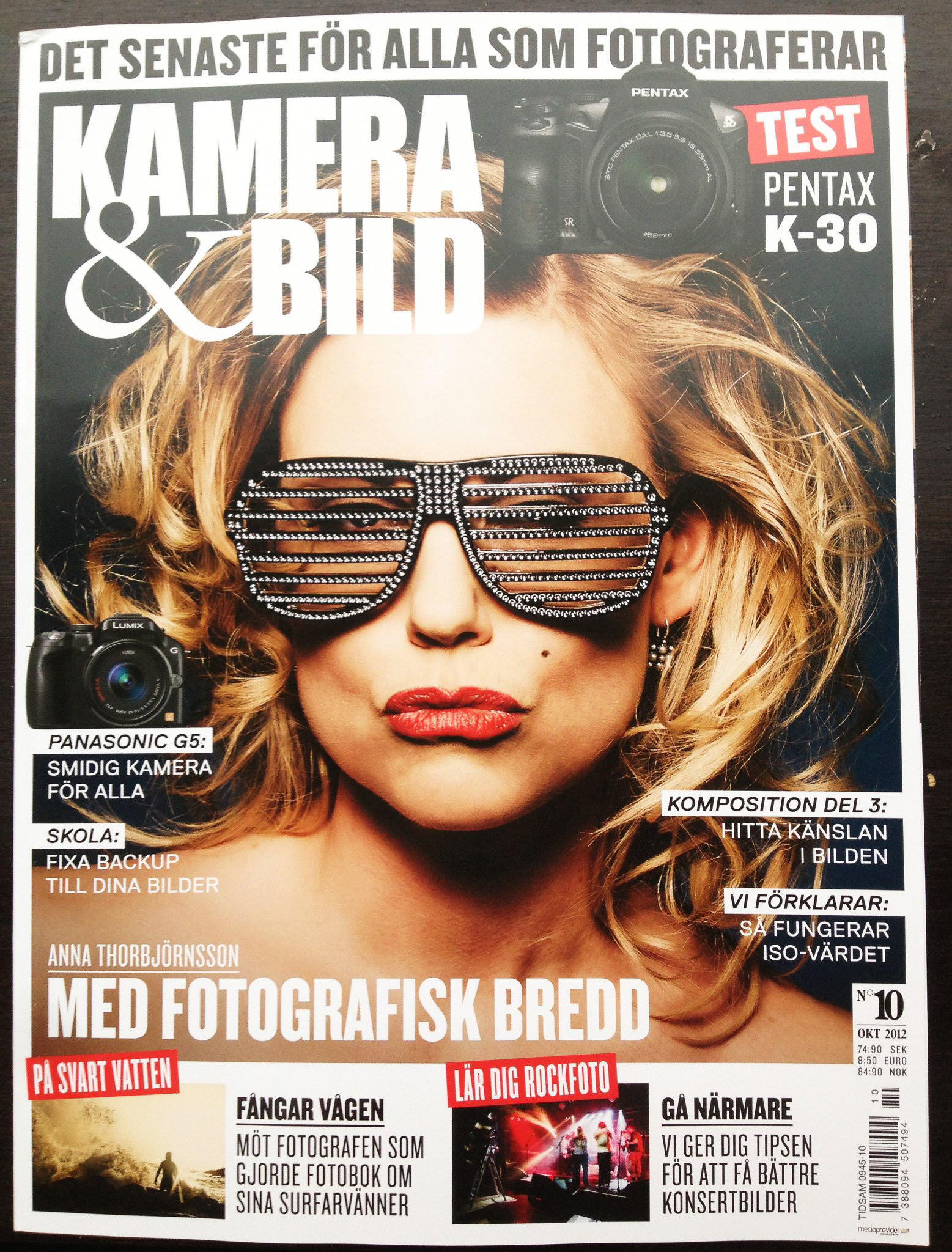 Cover of professional photographer's Magazine and 15 page interview editorial., 2012.