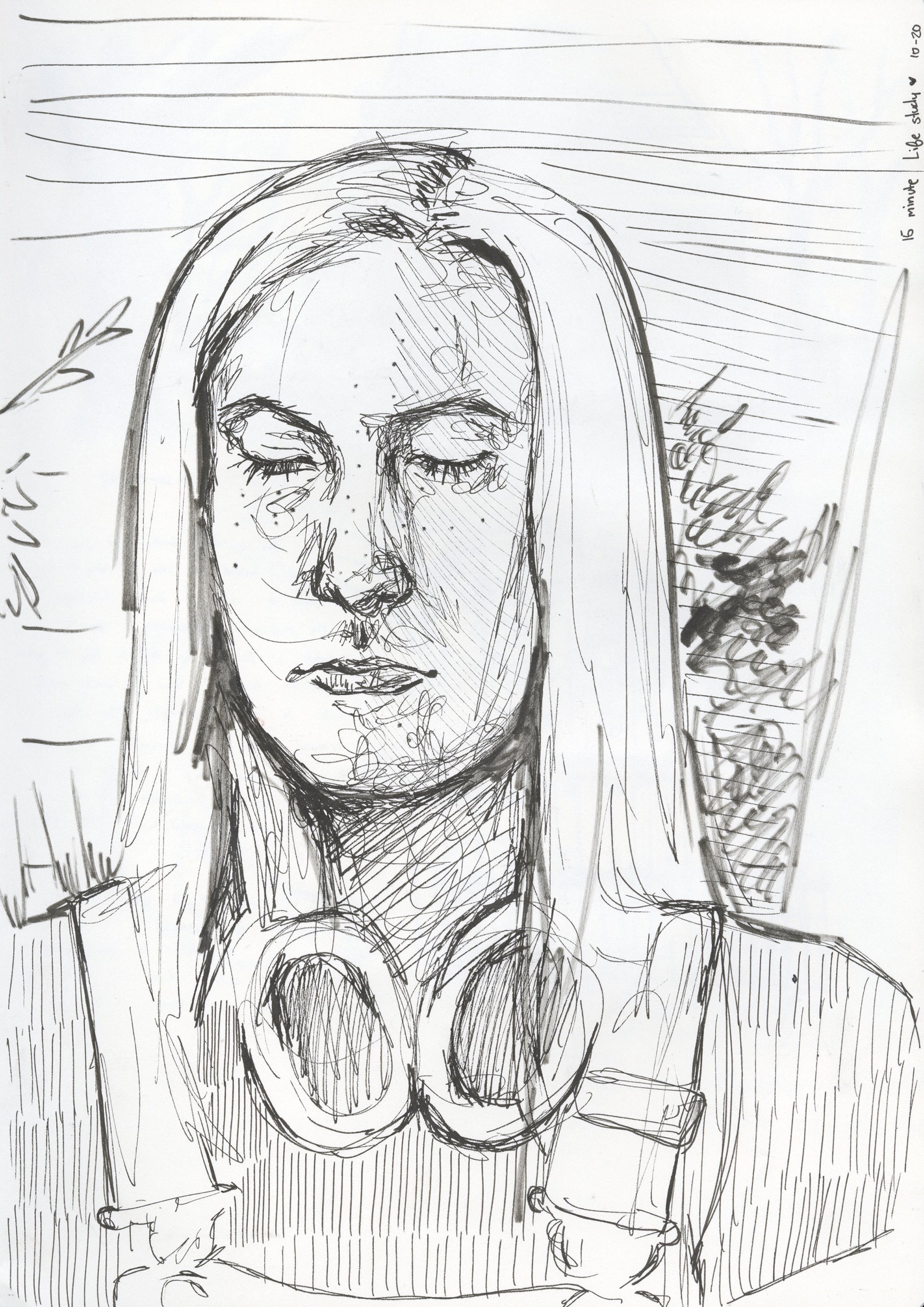 15 minute live drawing