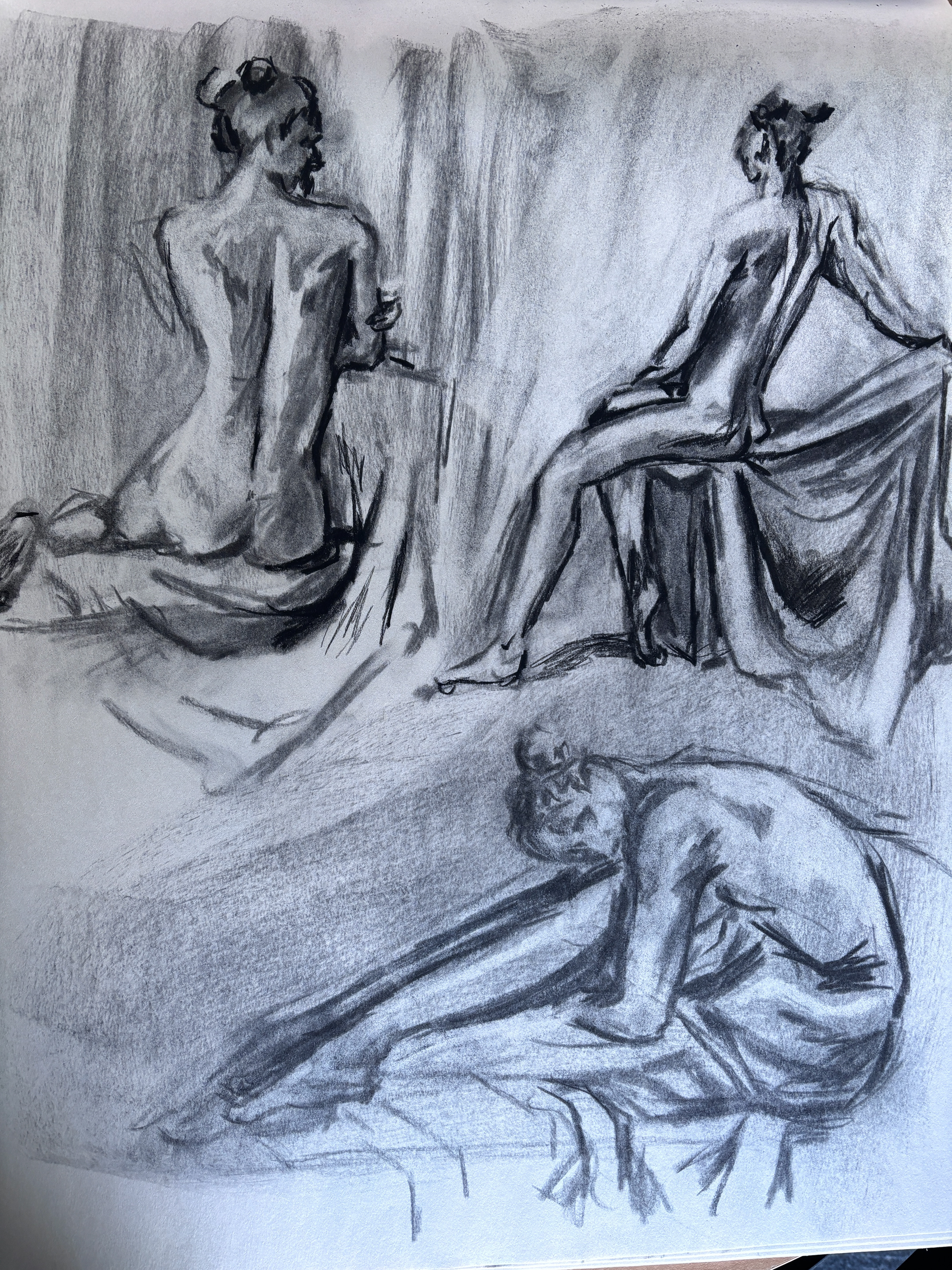 15 Minuter Charcoal Drawing