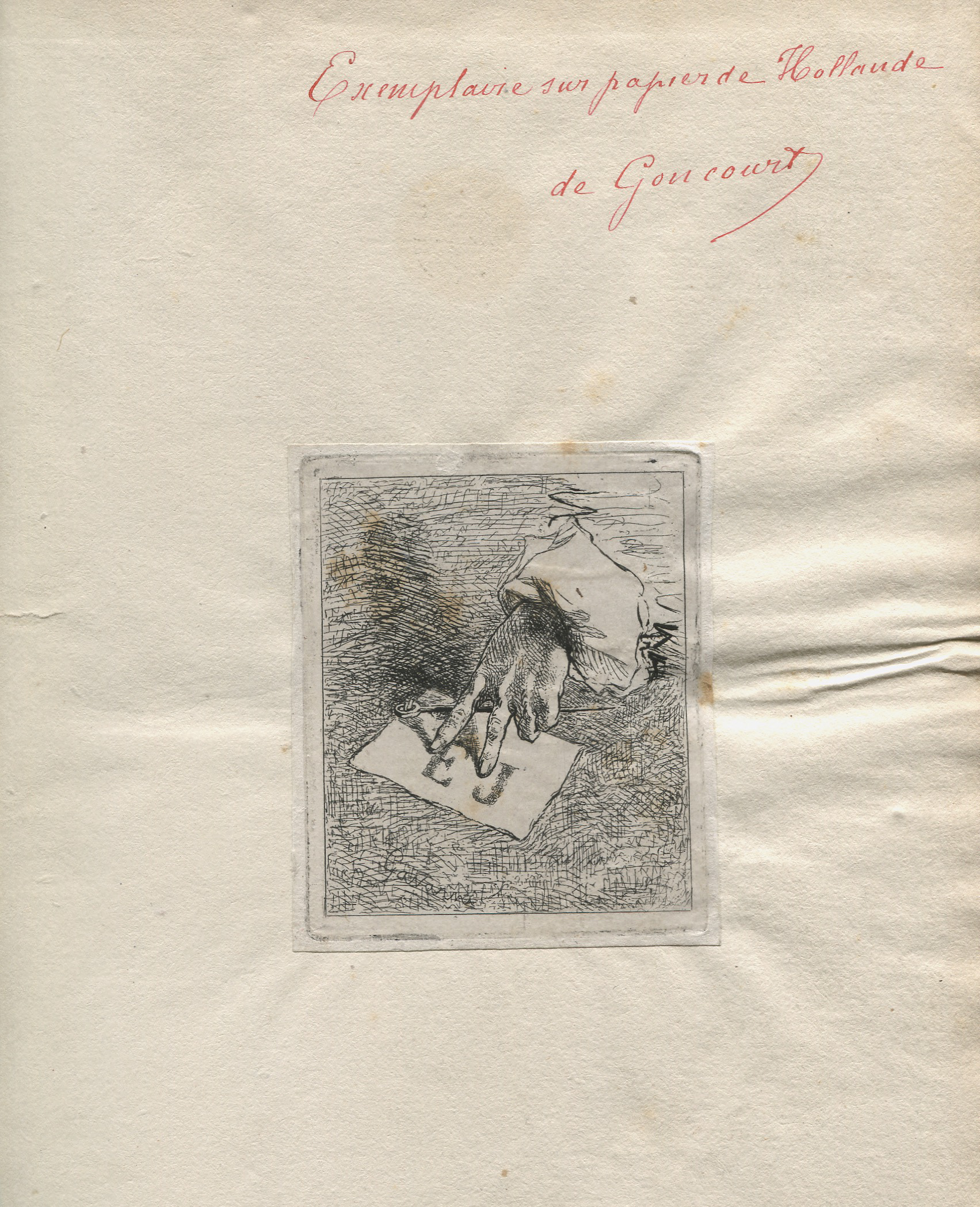 ex-libris des frères Goncourt