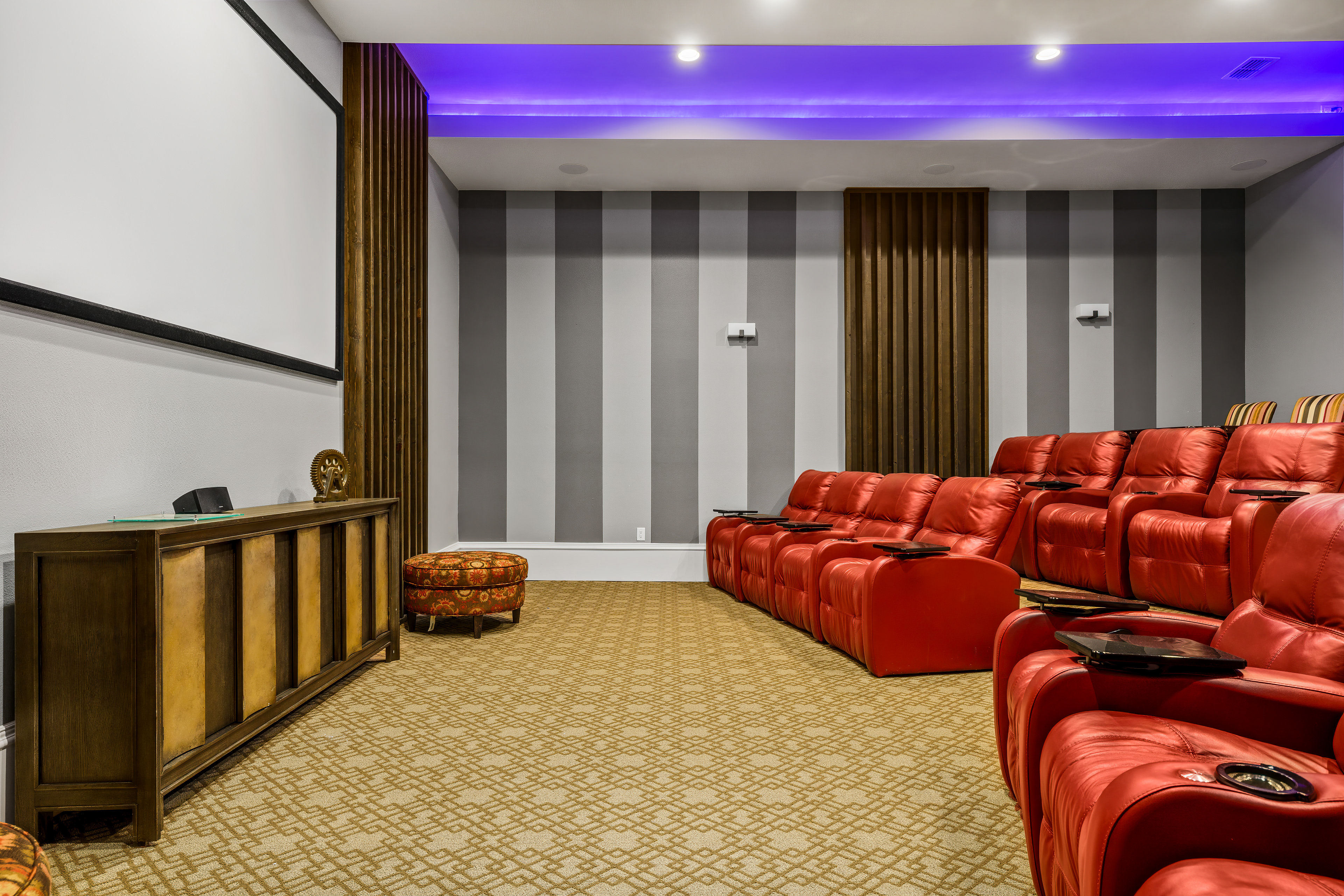 Vacation Home Theater Room