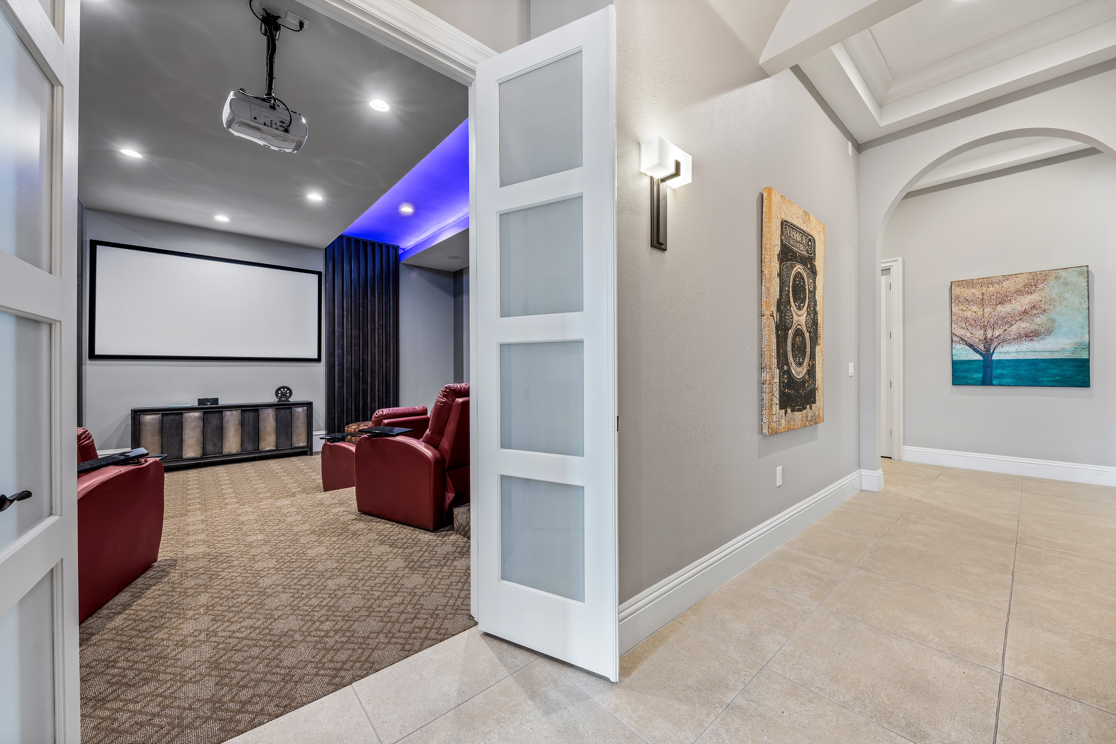 Vacation Home Theater Room