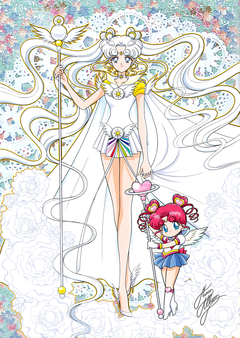 SAILOR COSMOS & SAILOR CHIBI CHIBI MOON