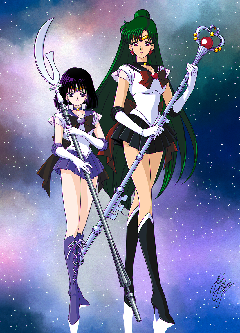 SUPER SAILOR SATURN & SUPER SAILOR PLUTO