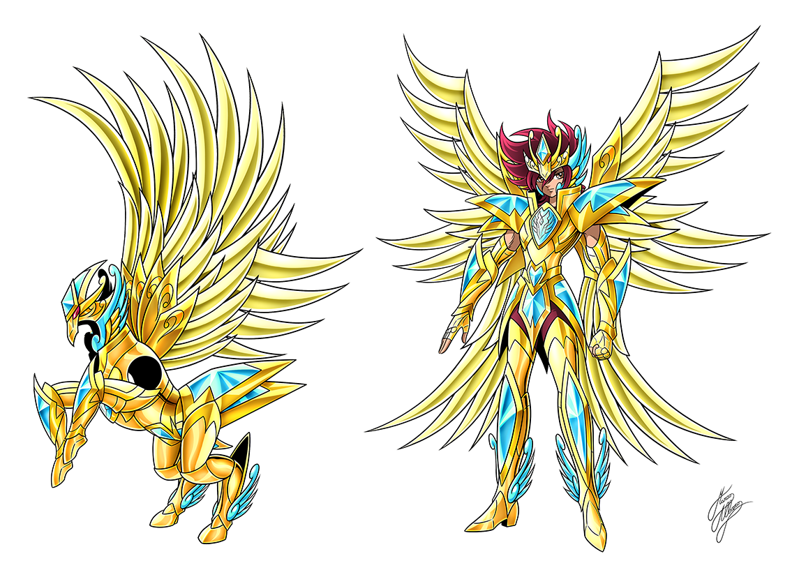 BRONZE SAINT PEGASUS Ω