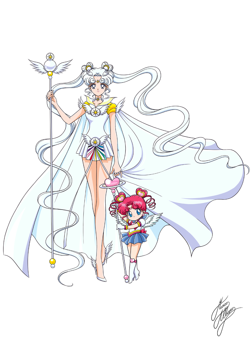 SAILOR COSMOS & SAILOR CHIBI CHIBI MOON