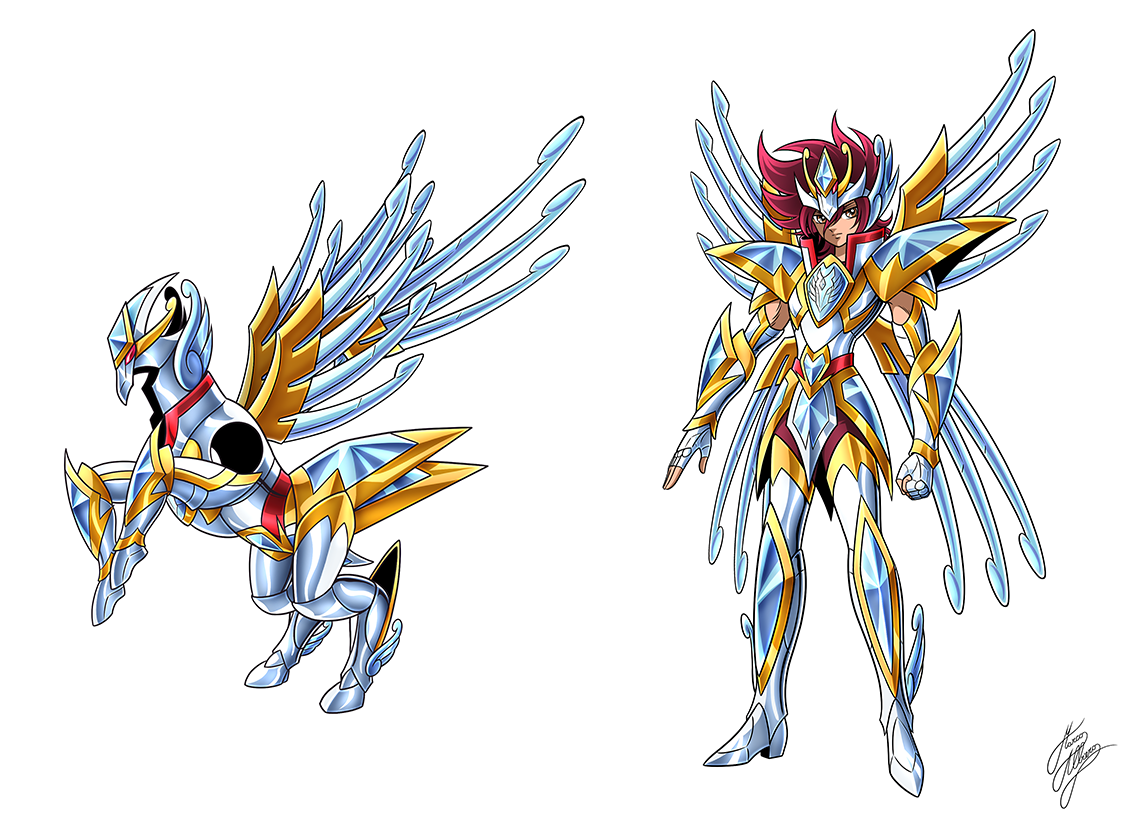 BRONZE SAINT PEGASUS Ω