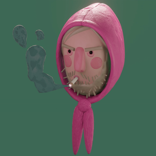3D FISHERMAN CHARACTER/ CLAY MATERIAL- BLENDER (2022)