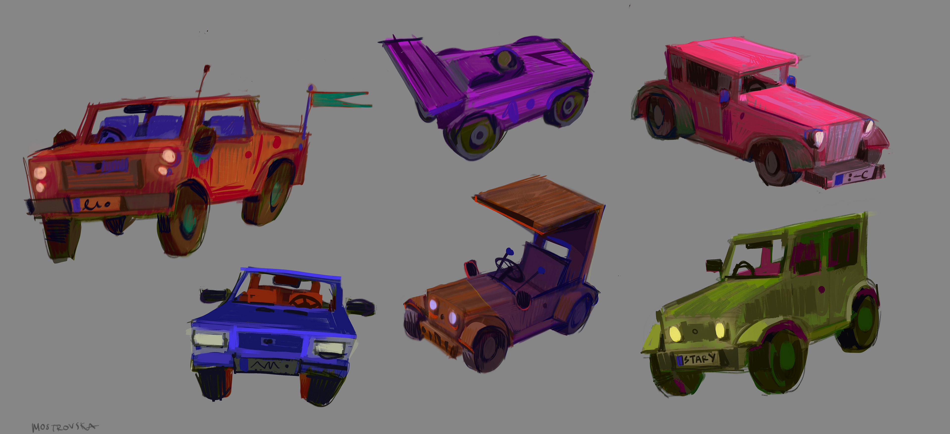 TOY CARS CONCEPT ART (2022)