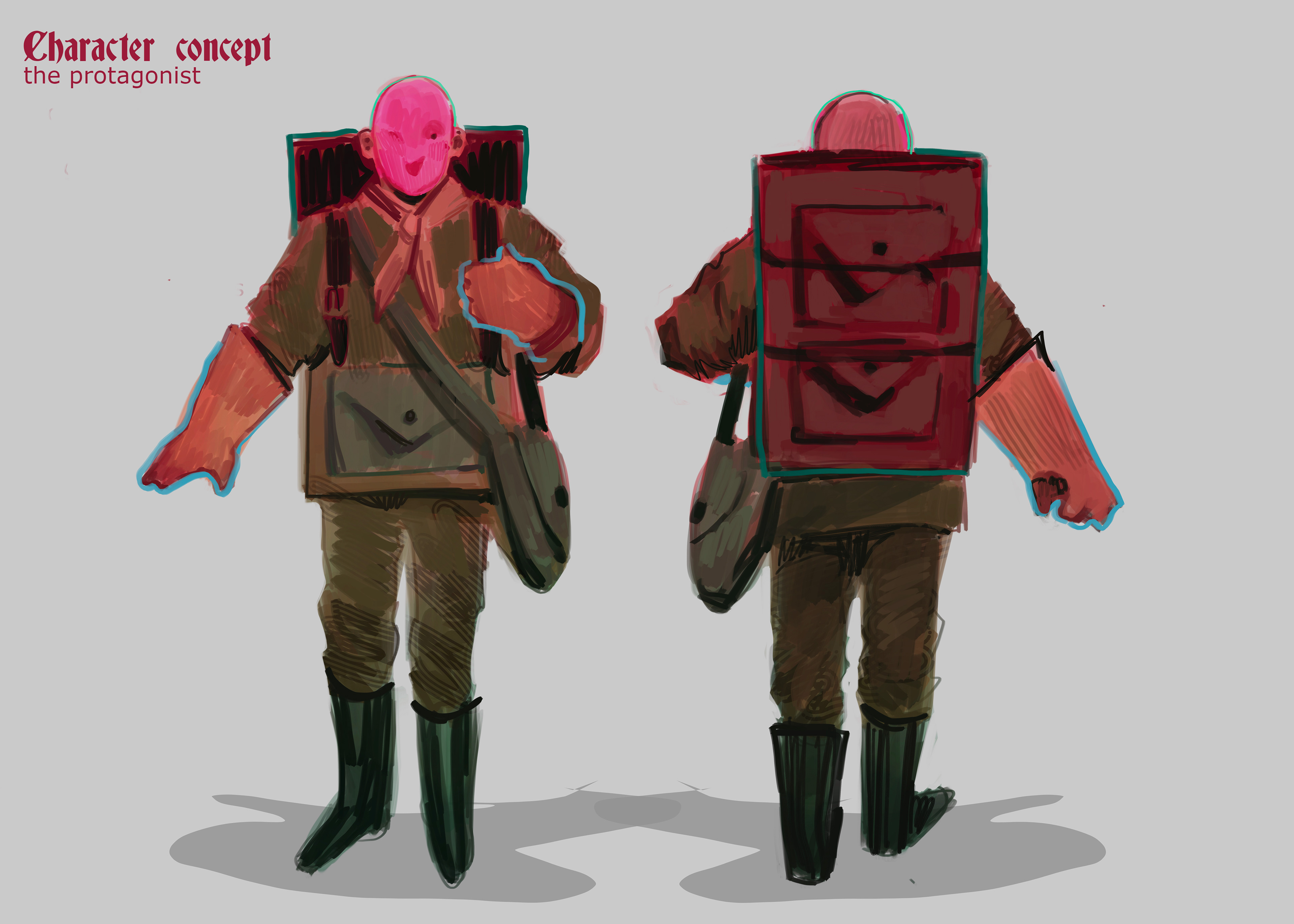 SIMPLE STYLIZED CHARACTER CONCEPT ART (2022)