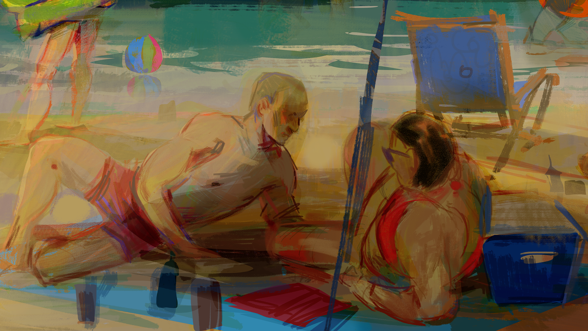 BEACH SCENE ILLUSTRATION FRAGMENT 2(2022)