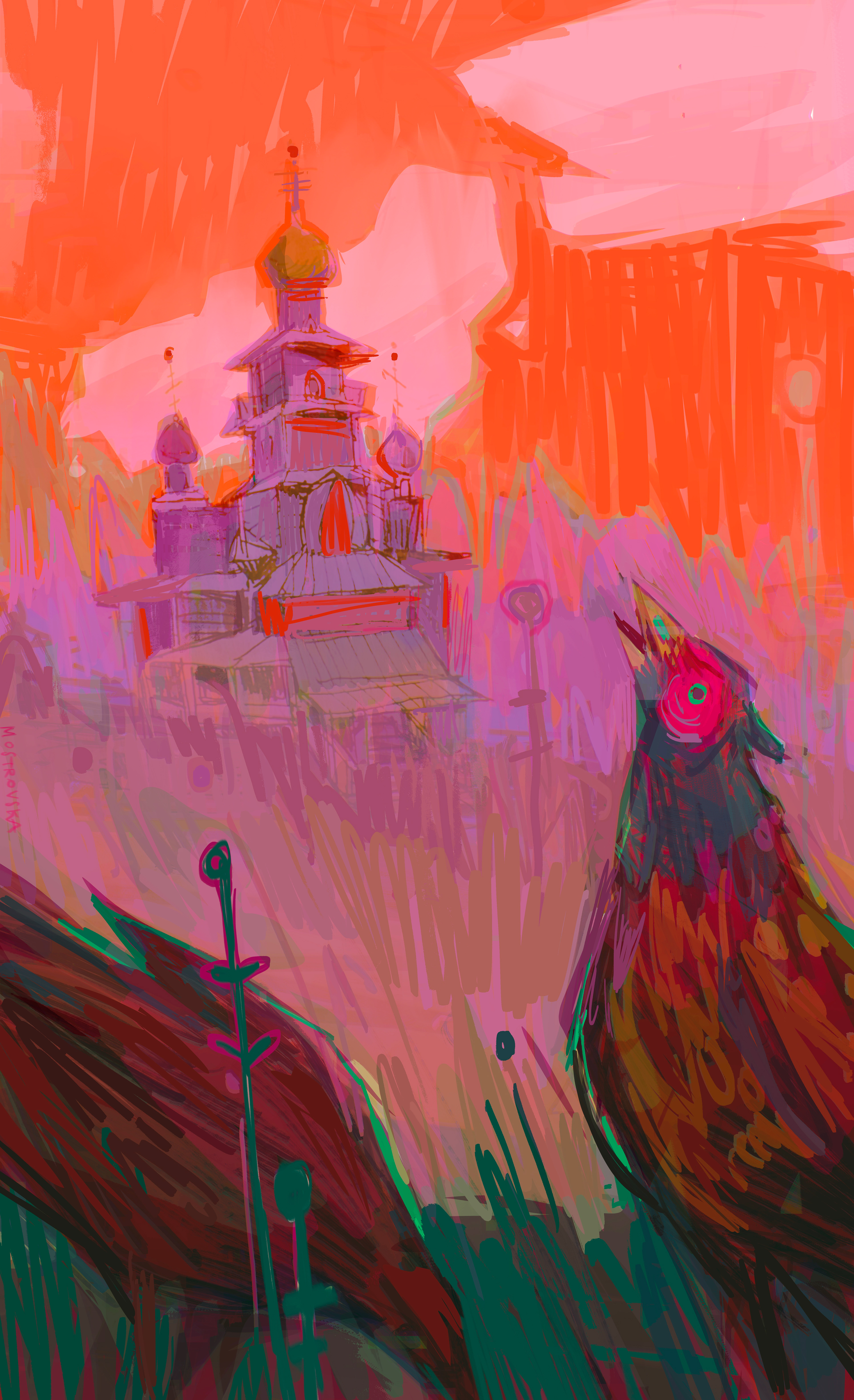 PHEASANTS IN THE CHURCHYARD (2022)