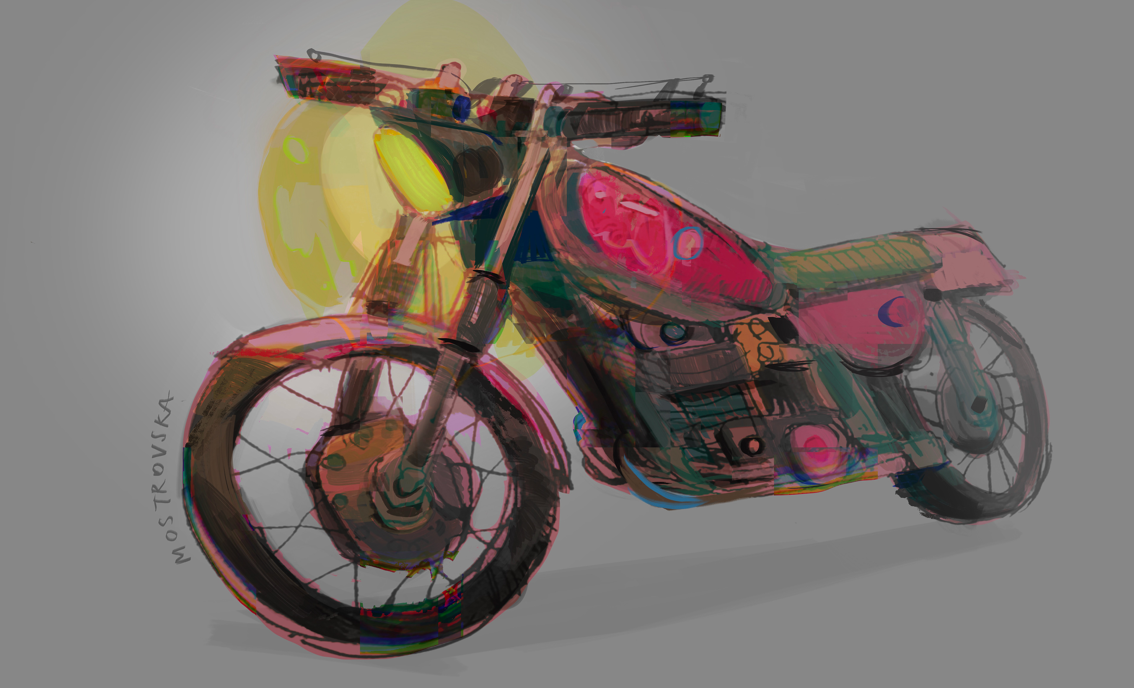COLORFUL MOTORCYCLE CONCEPT (2022)