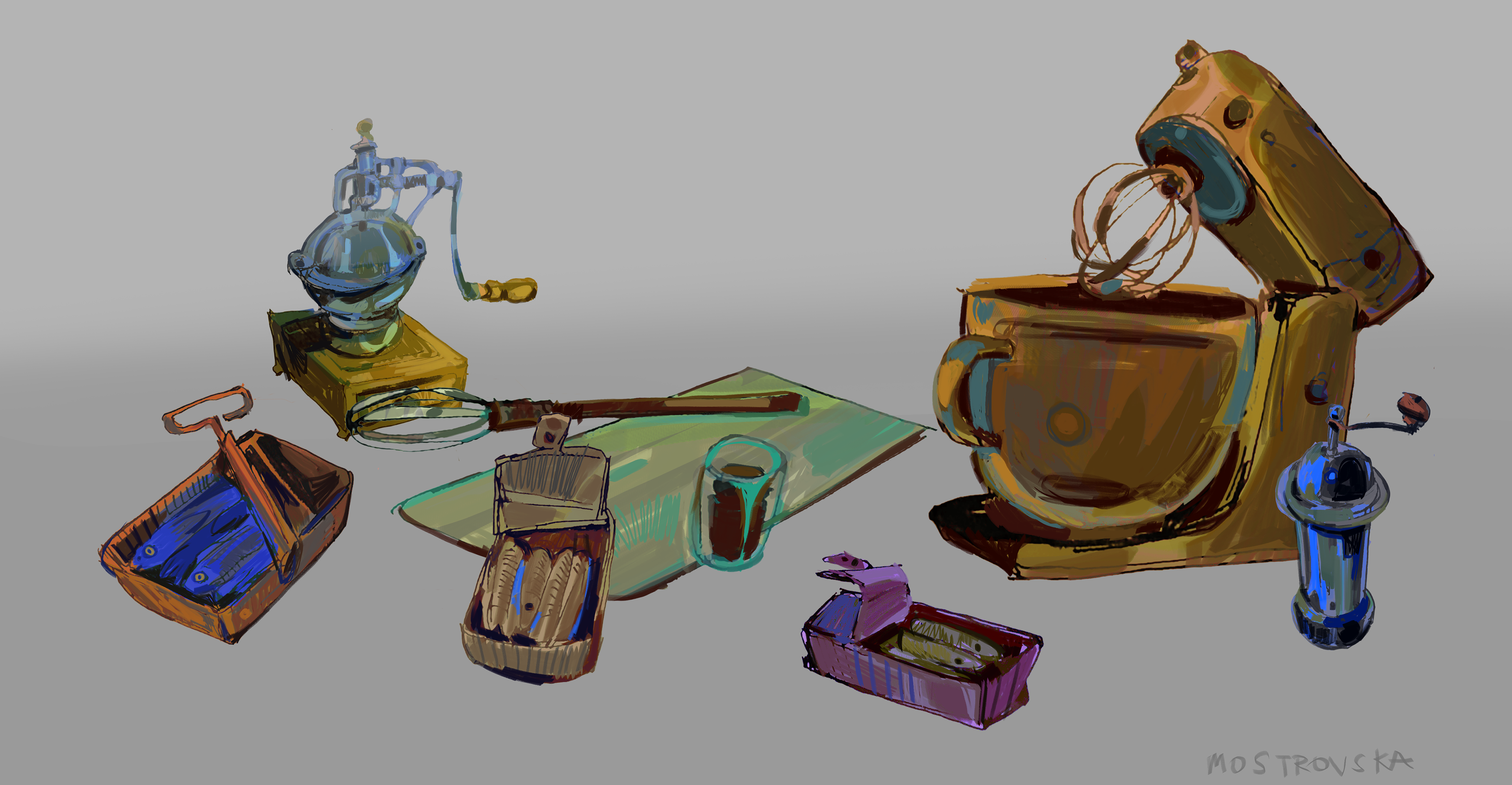 KITCHEN UTENSTIL ICONS 3 - 2D GAME ASSETS (2022)