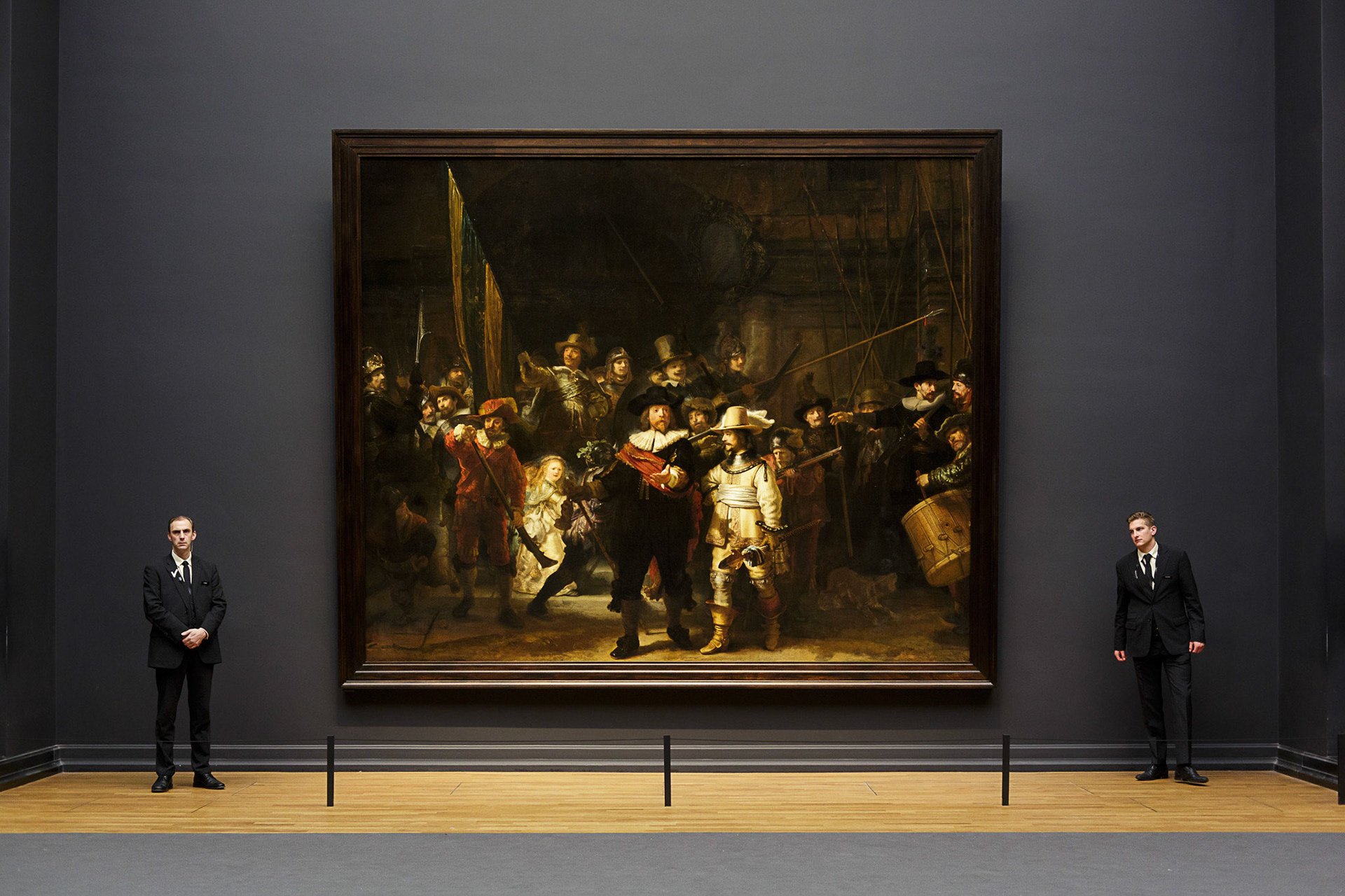 Картина ночной дозор Рембрандта в музее