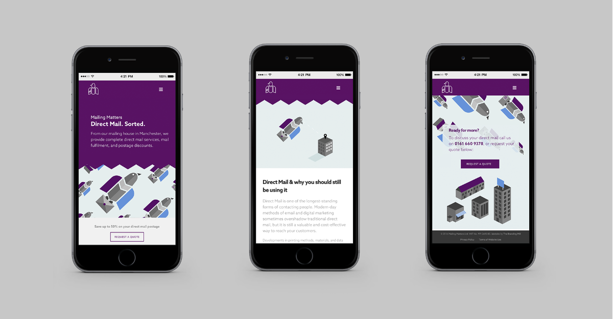Sales Focussed Design Mailing Matters UX