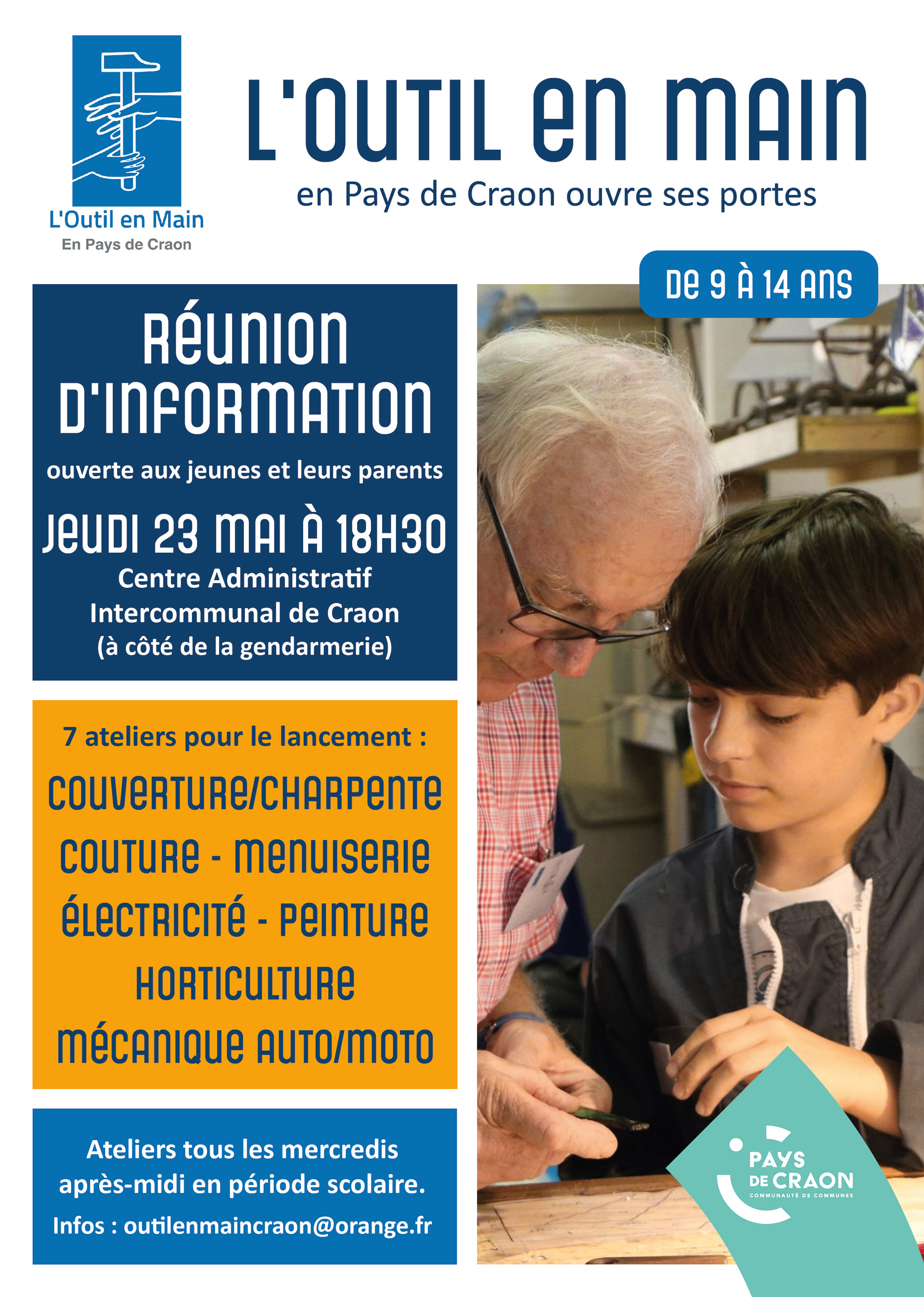 Affiche "l'Outil en Main en Pays de Craon"