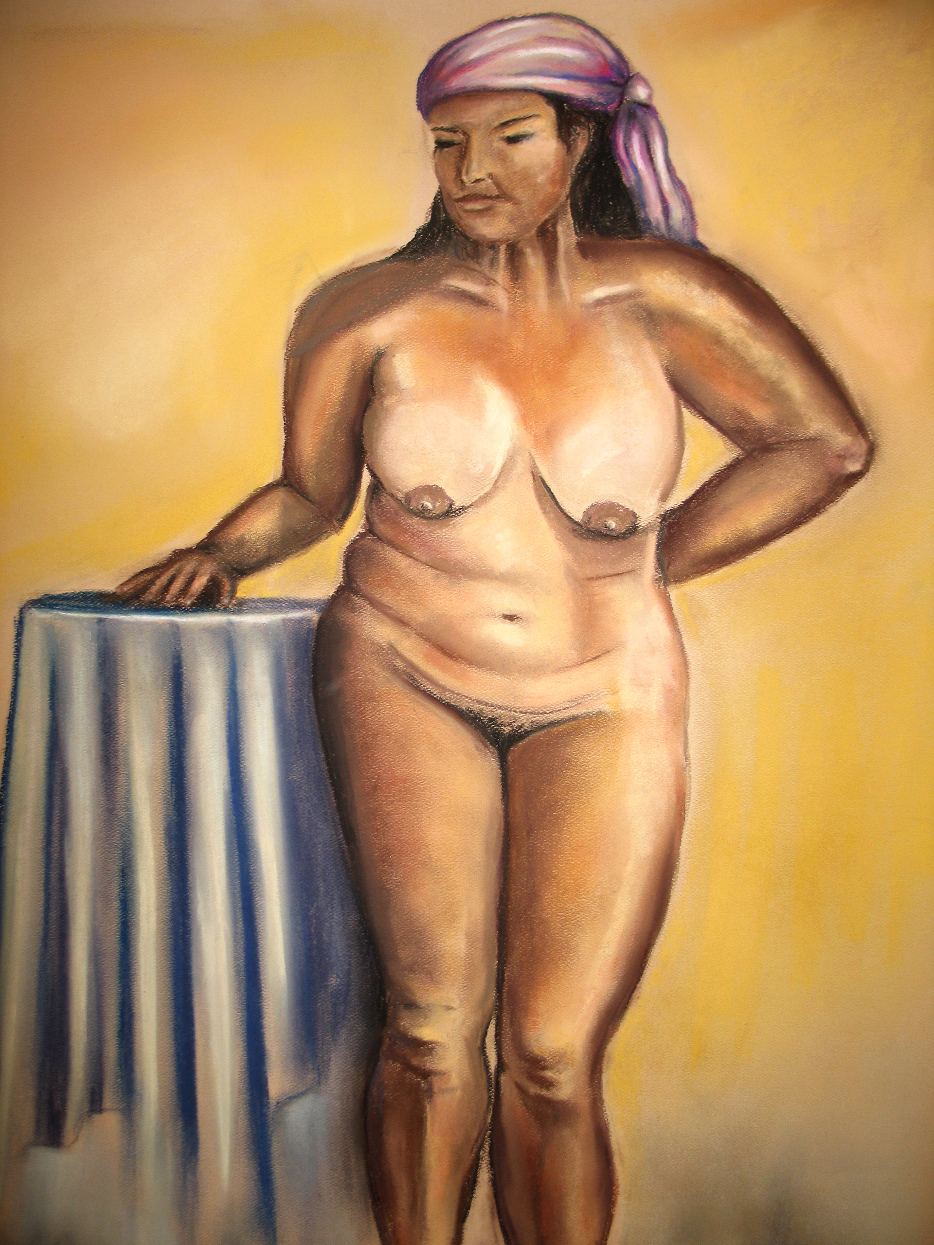 Nude with Headscarf