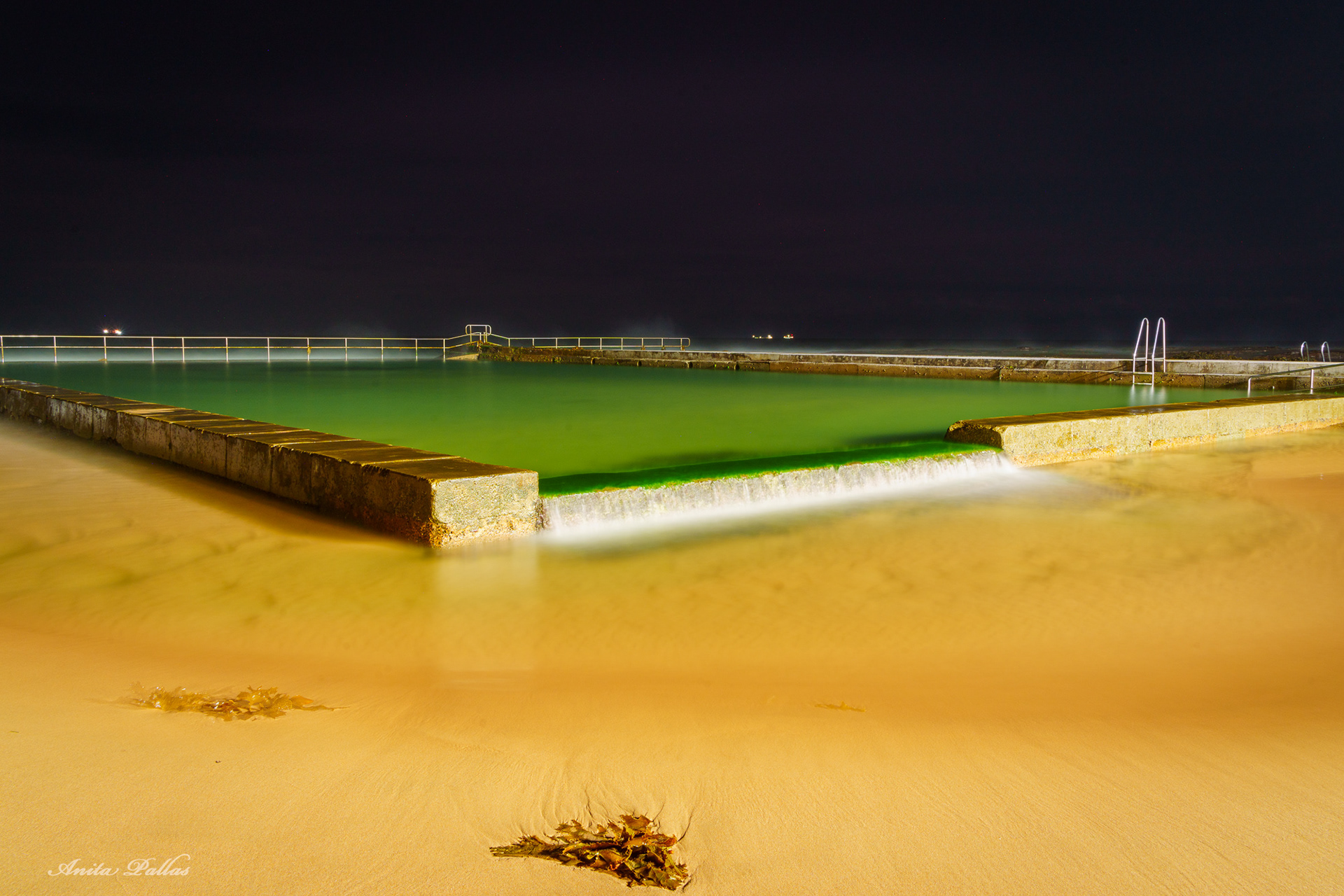 Late night swim, Austinmer Pool, NSW