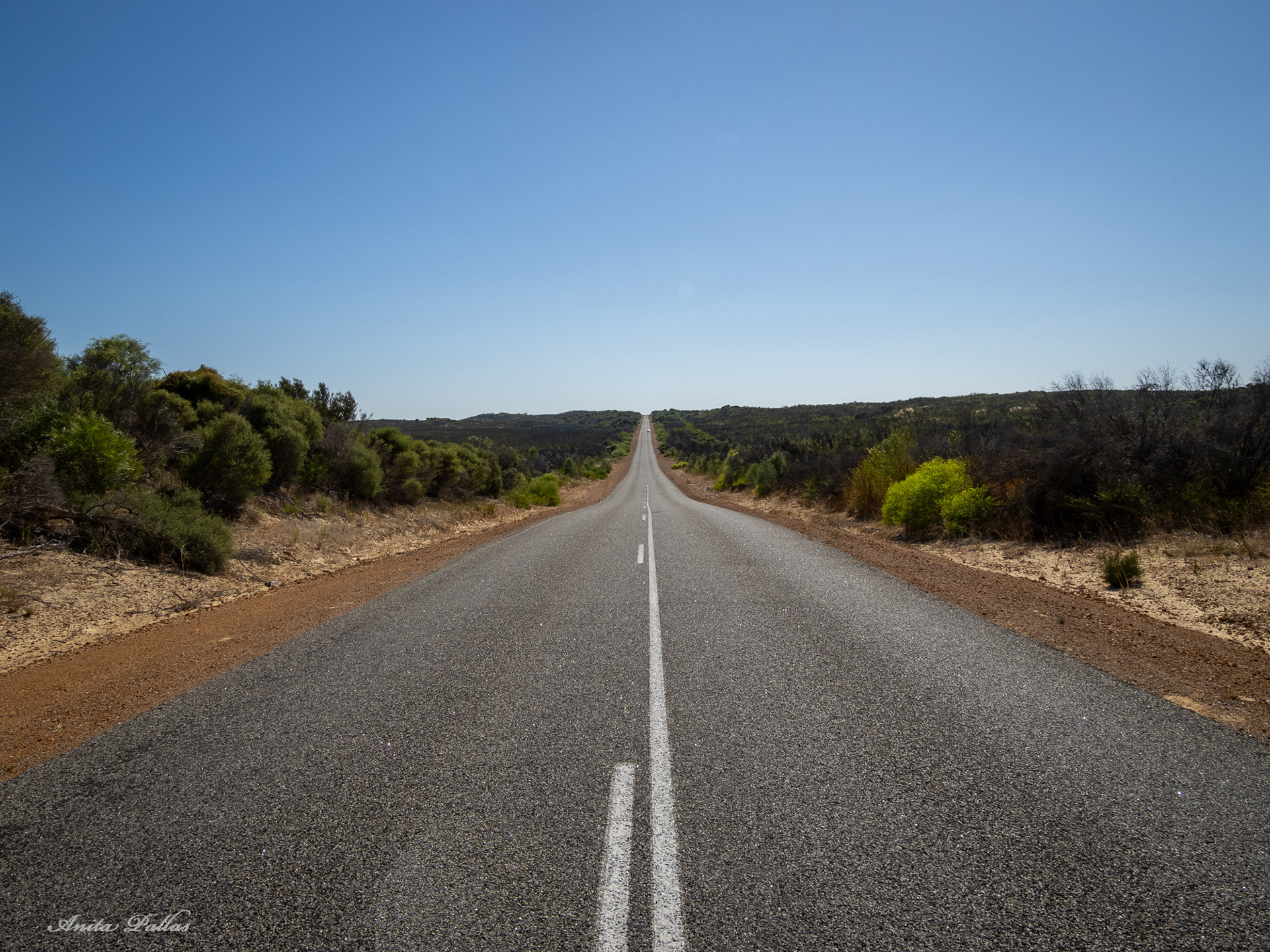 The road from Cervantes to Geraldton