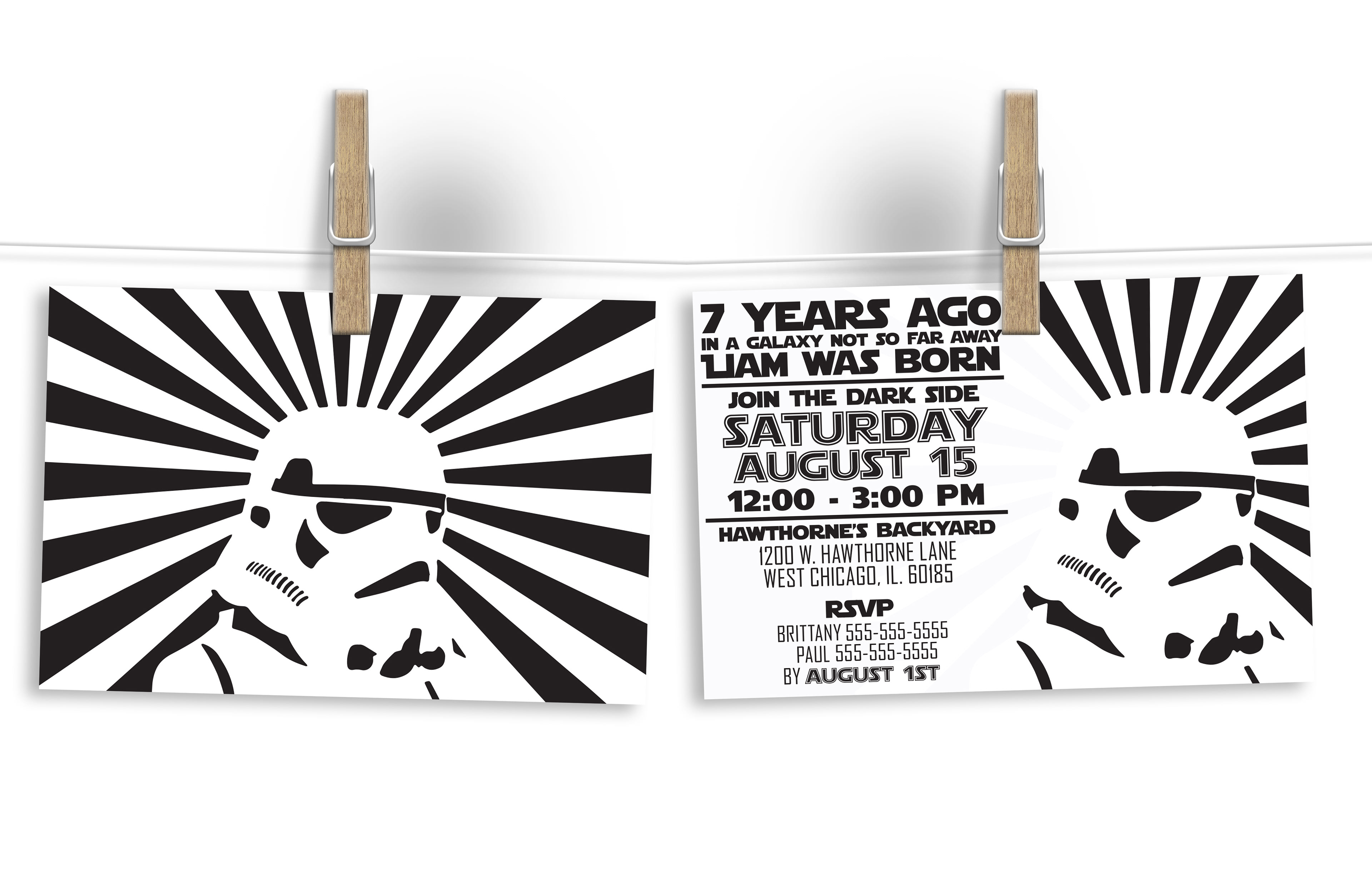 7 Year Old Birthday Invite