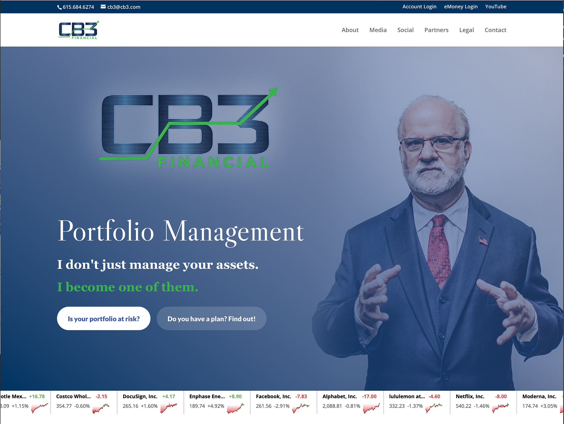 CB3 Financial Website (Logo and Aesthetic)