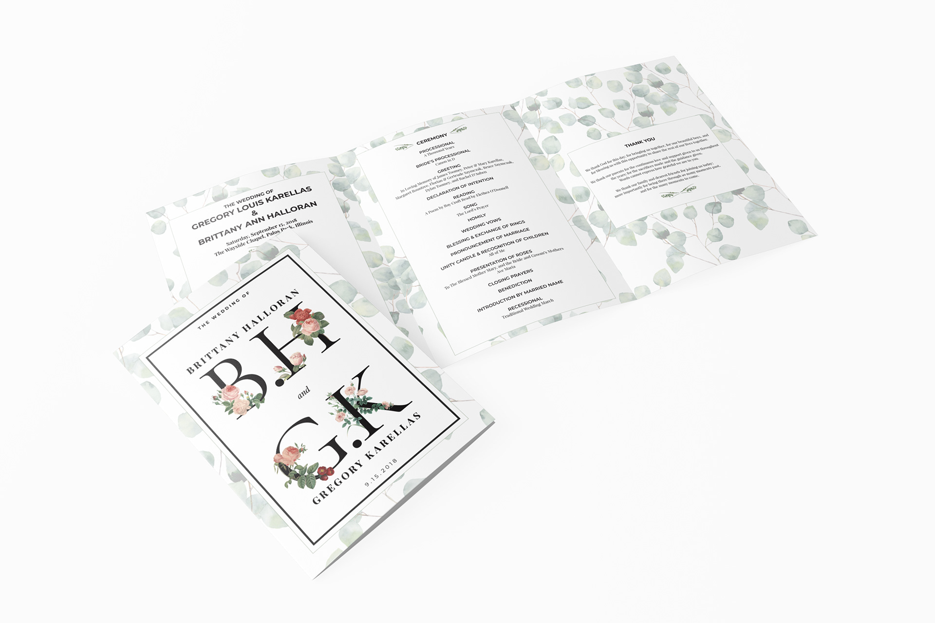 Karellas Wedding Program