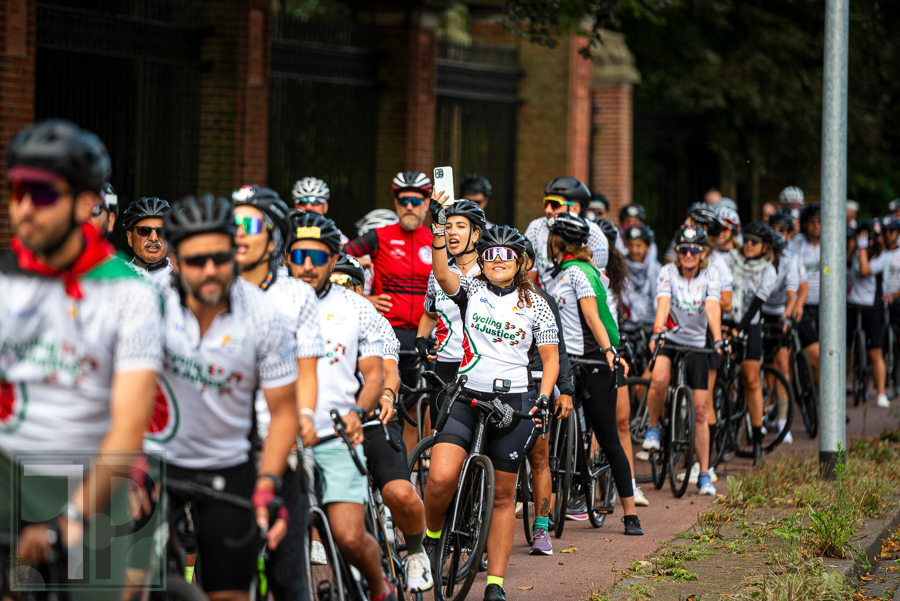 On August 25, 2024, 100 cyclists participating in Cycling 4 Gaza arrived at the International Court of Justice building in The Hague…