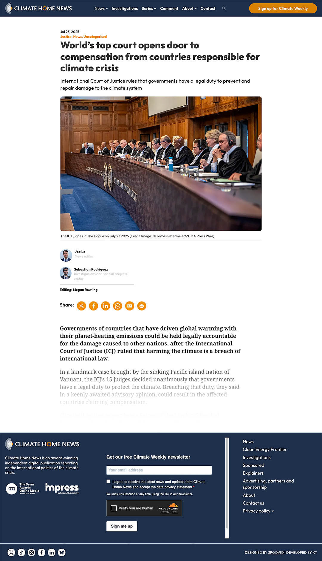 climatechangenews.com [United States] - July 23, 2025