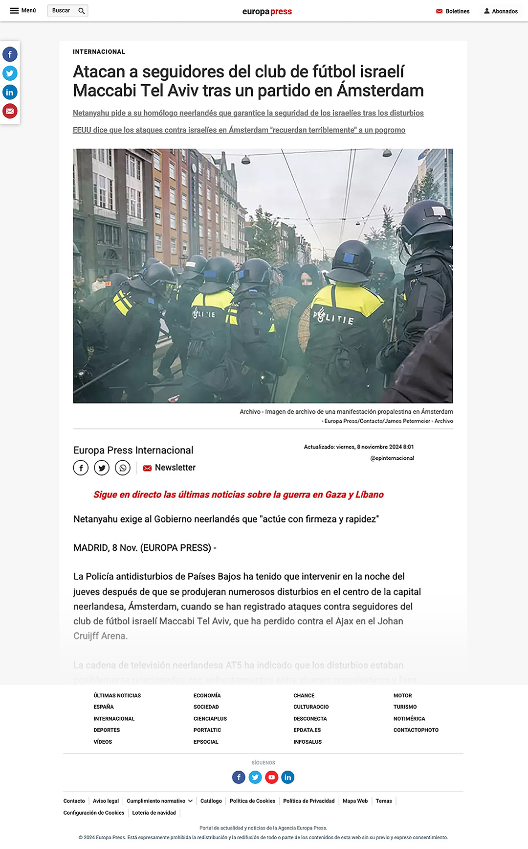 EuropaPress.es - November 8, 2024