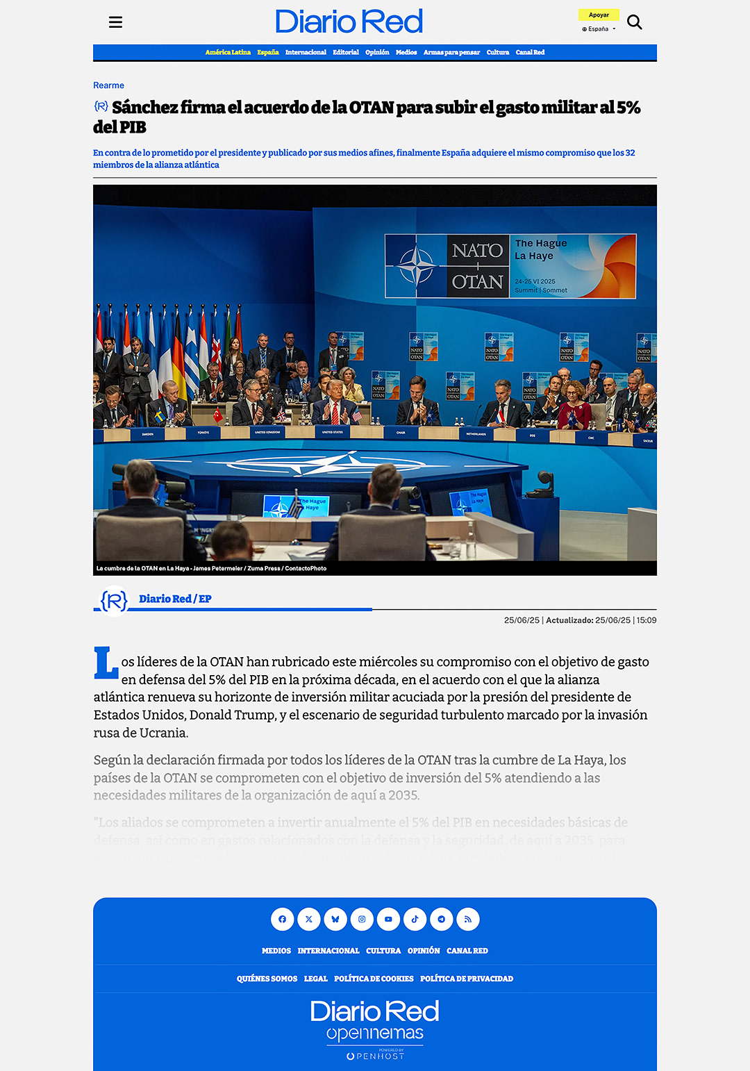 DiarioRED.com [Spain] - June 26, 2025