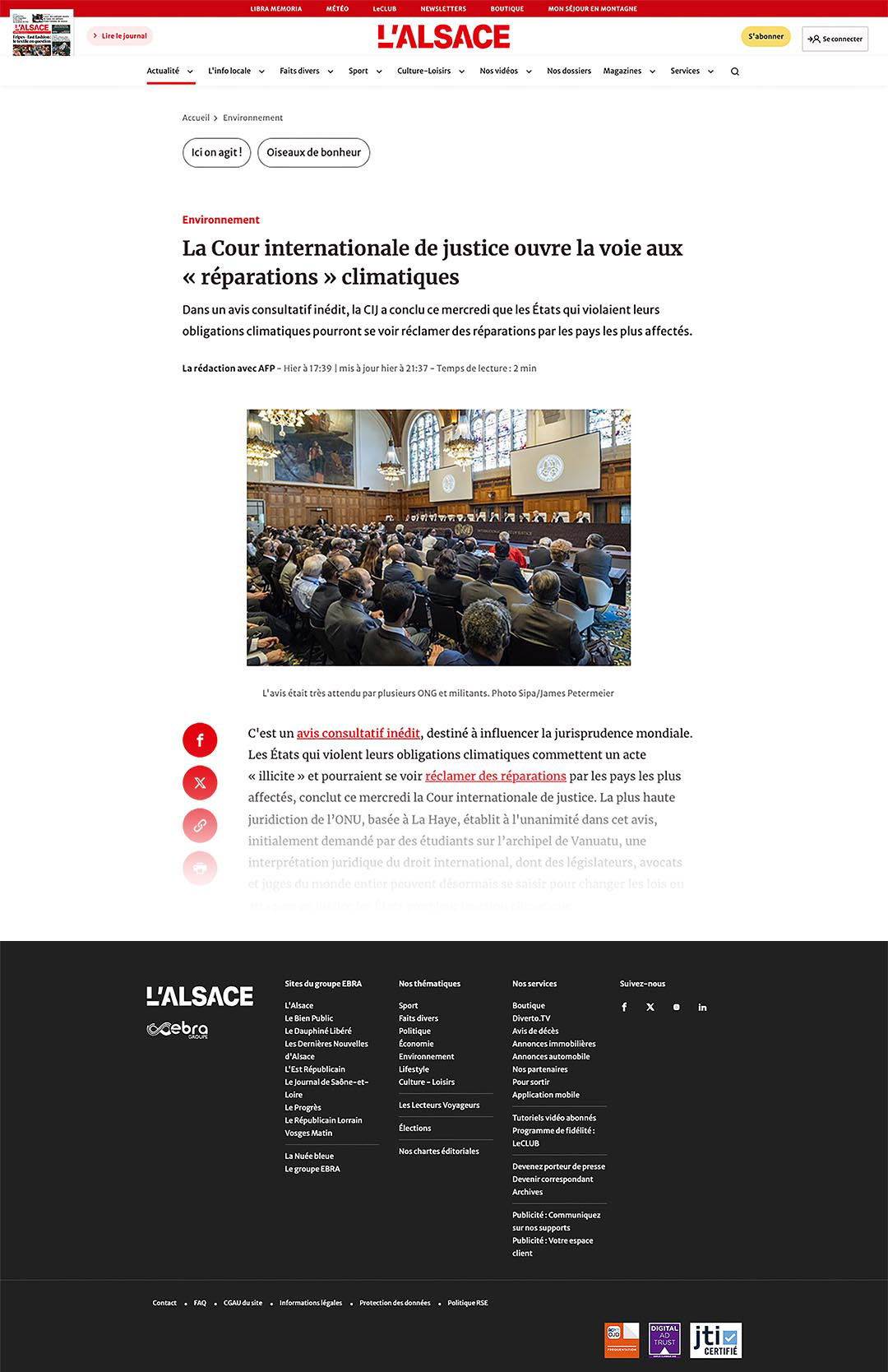 lalsace.fr [France] - July 23, 2025